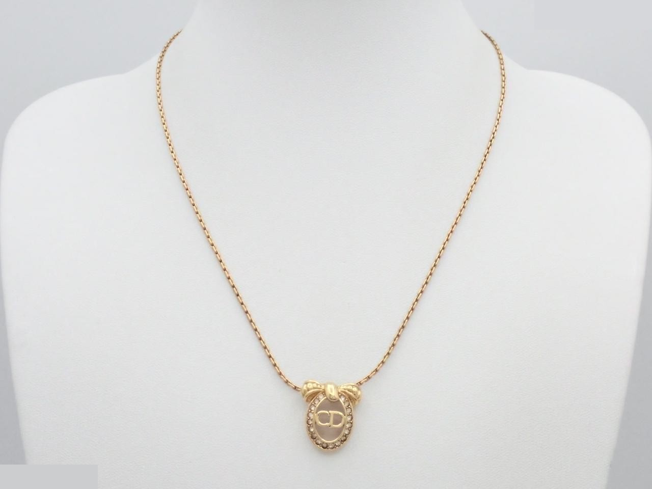 Ribbon logo necklace, chain approximately 44cm — view 3