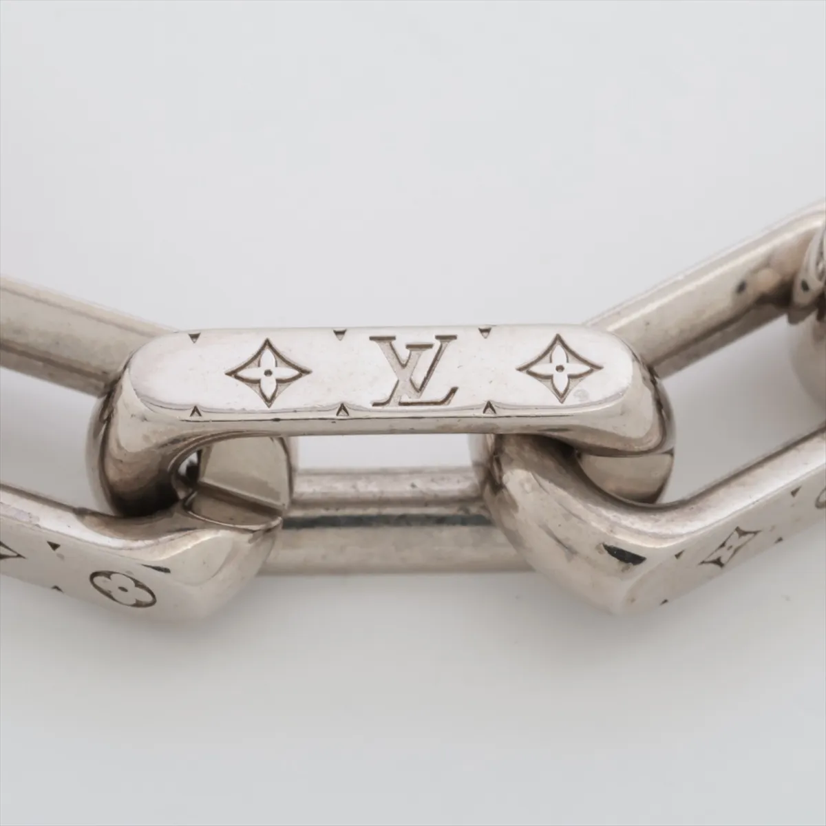 M64223 Chain Monogram Bracelet US1220 Bracelet M Metal Silver Dents — view 2