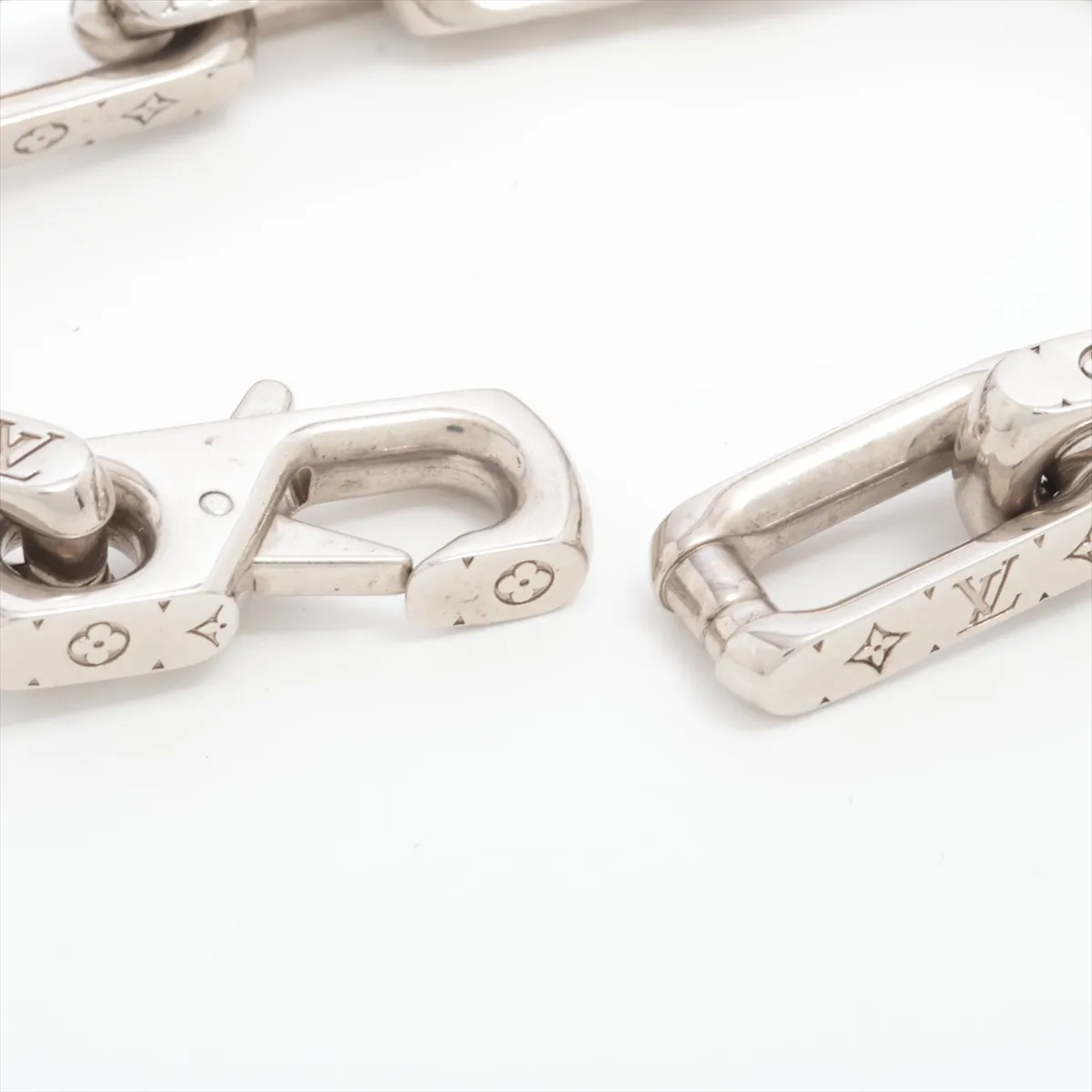 M64223 Chain Monogram Bracelet US1220 Bracelet M Metal Silver Dents — view 4