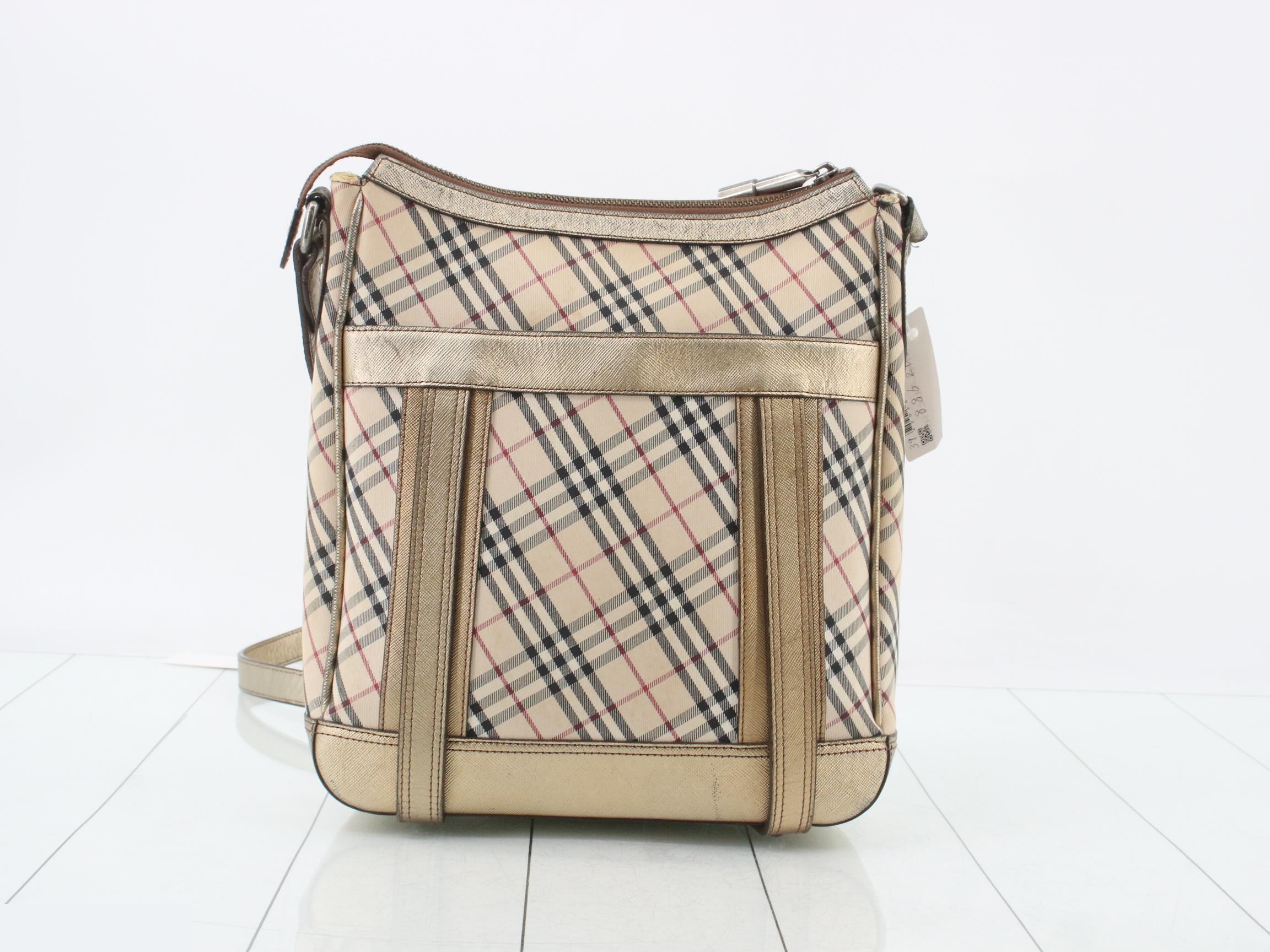 Nova Check Leather Shoulder Bag — view 2