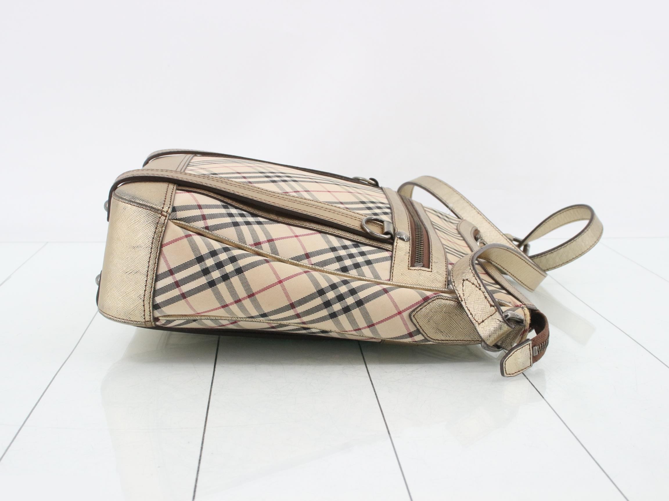Nova Check Leather Shoulder Bag — view 3