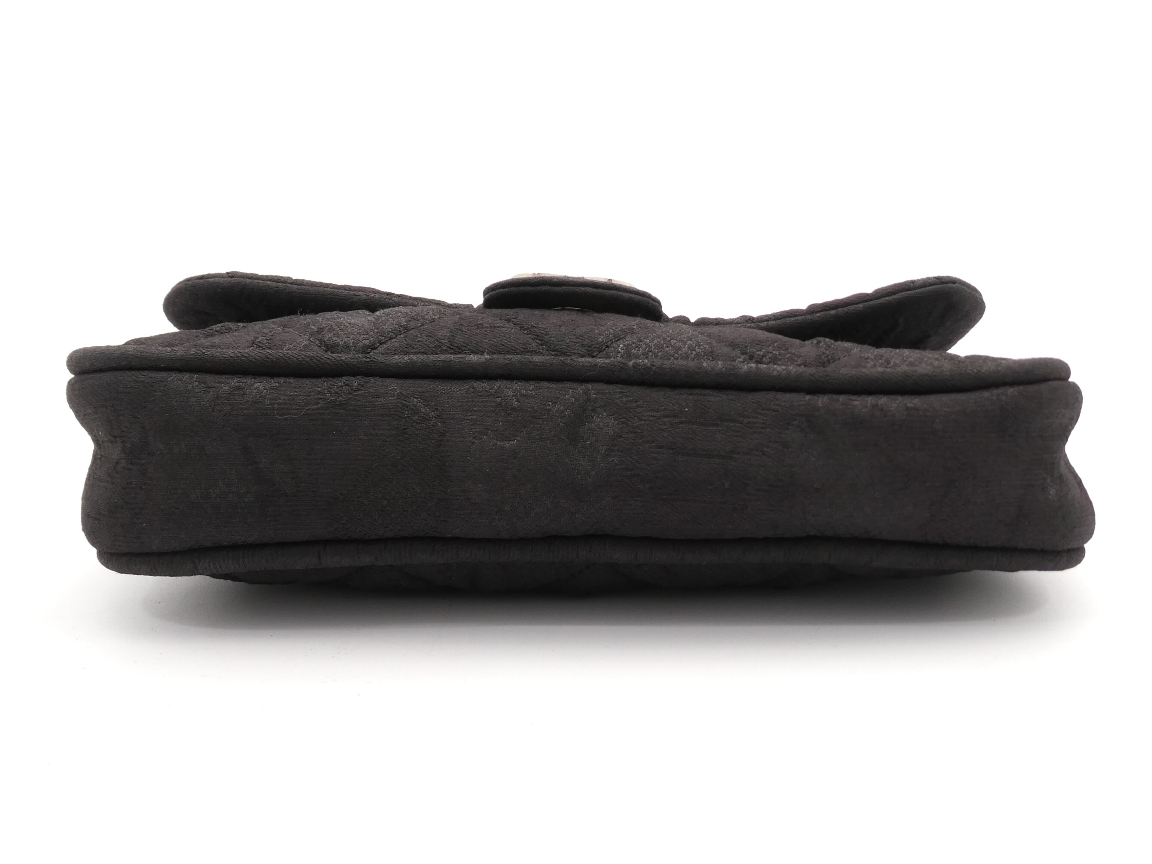 Matelassé Coated Canvas Coco Mark Double Chain Shoulder Bag — view 5
