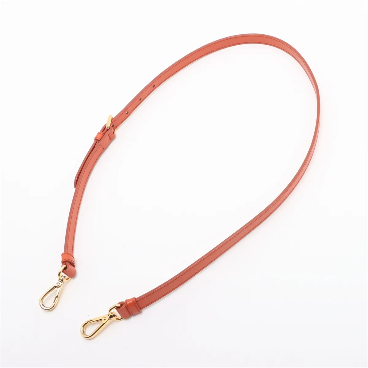 Saffiano Luxe Galleria Leather 2WAY Handbag Orange BN2316 Crochette Strap Rip — view 7
