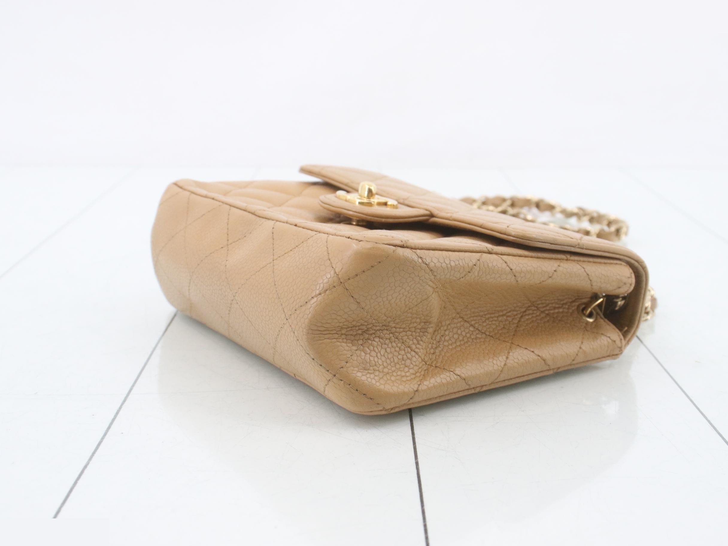 Caviar Mini Mat Shoulder Bag (with sticker) — view 6