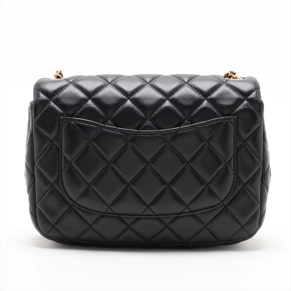 [Individually packaged] Chanel Matelassé Lambskin Single Flap Single Chain Bag, Black with Gold Hardware, J42G43L5, Random Plate — view 2