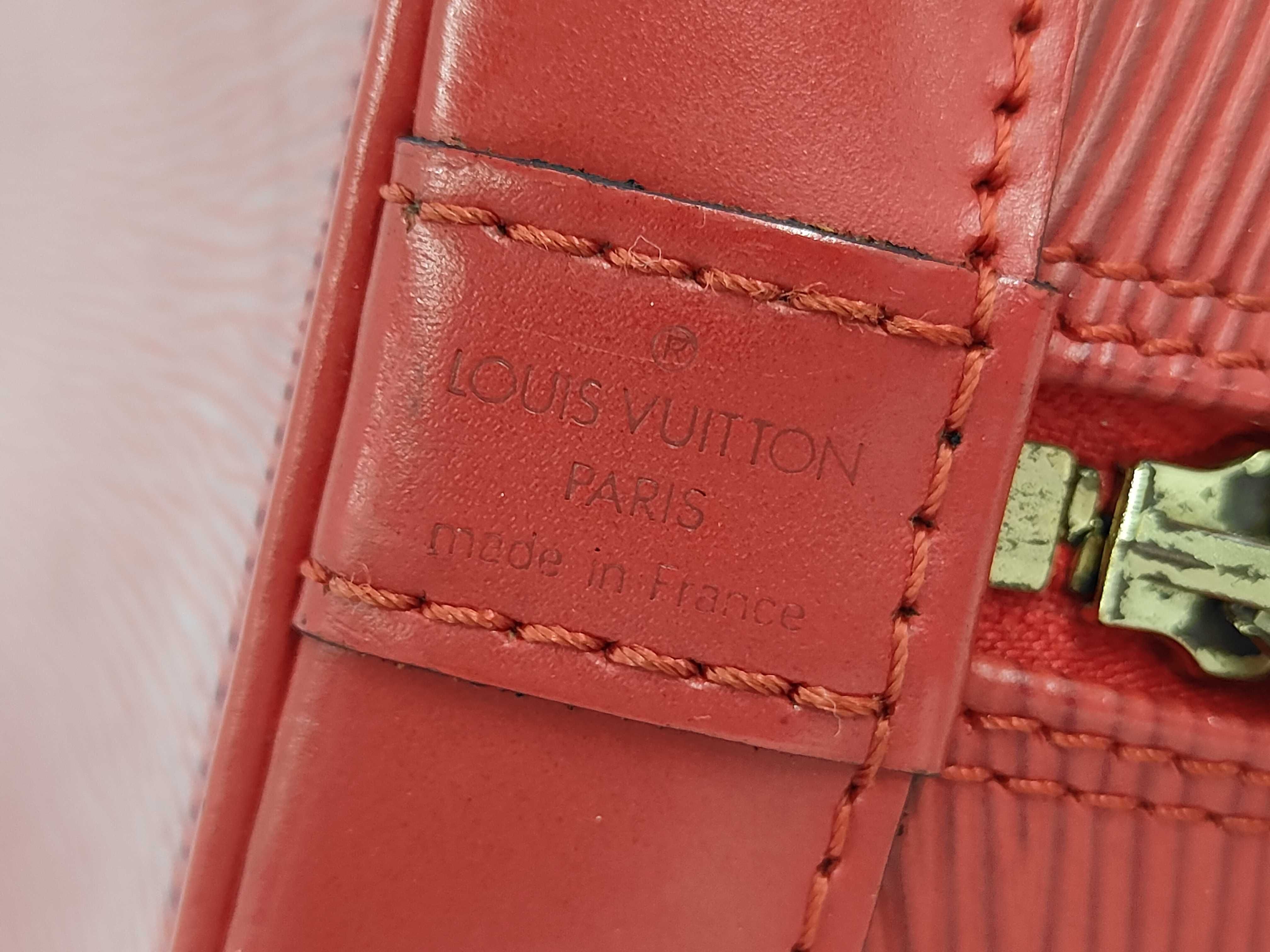 Epi Red Alma Handbag — view 11