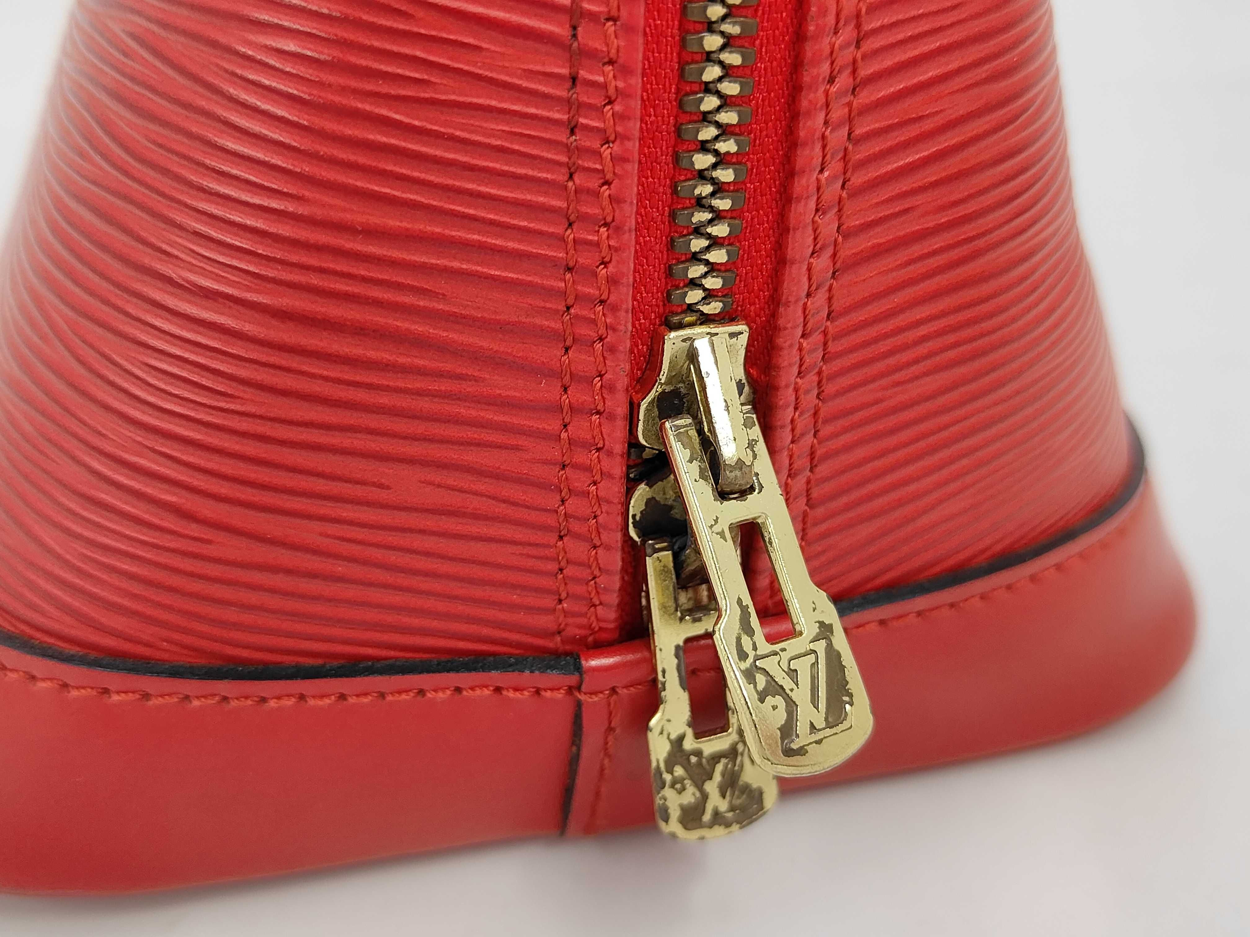 Epi Red Alma Handbag — view 8