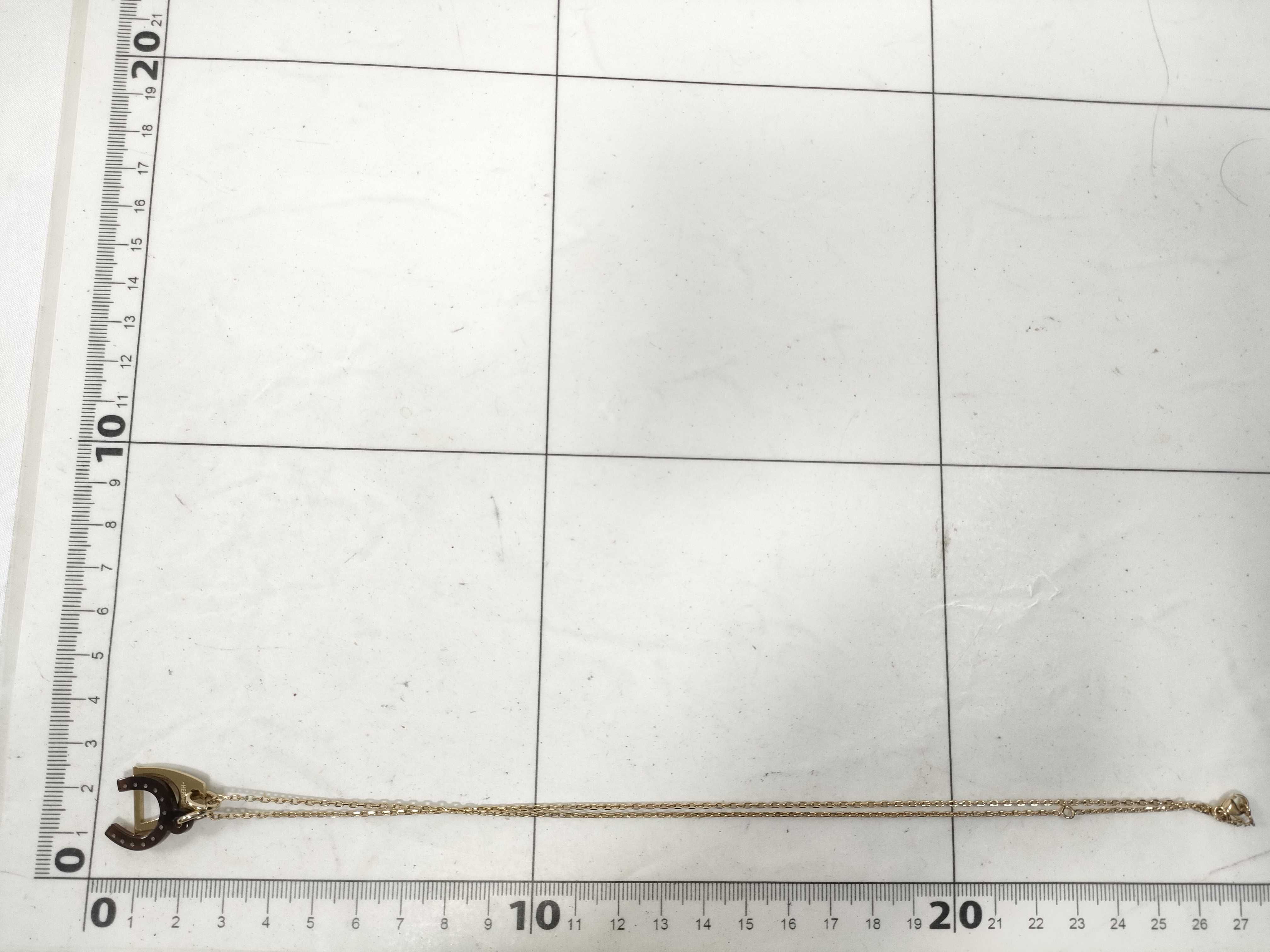 Equestre Necklace, Buffalo Horn, Gold Hardware, Hermes Necklace — view 9