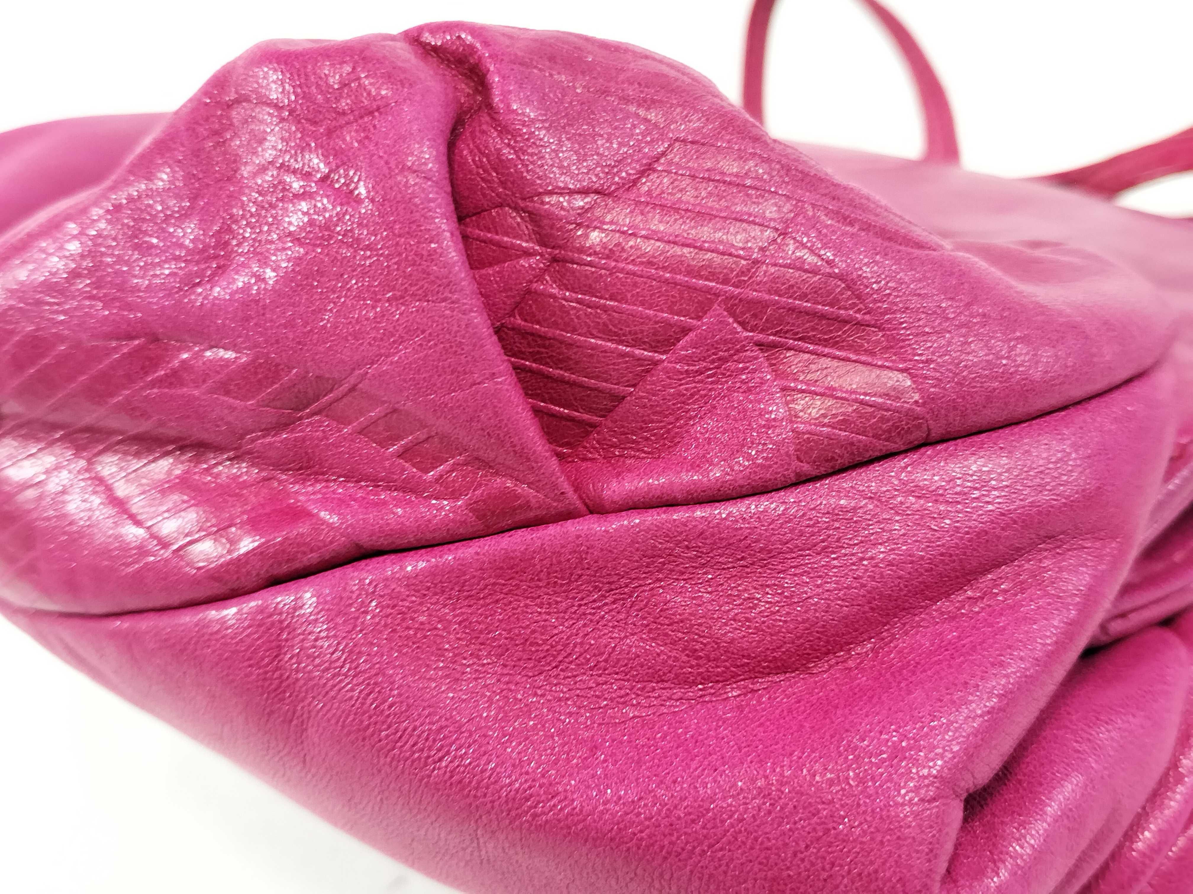shoulder bag, Anagram pattern, pink shoulder bag — view 6