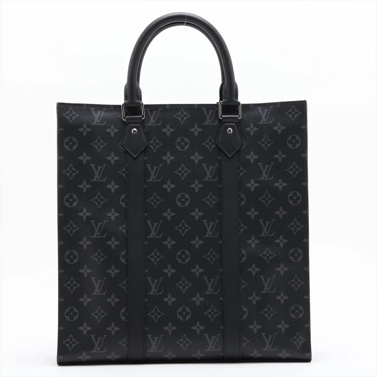 Monogram Eclipse Sac Plat M46452 Black with initials, RFID detected. — view 2