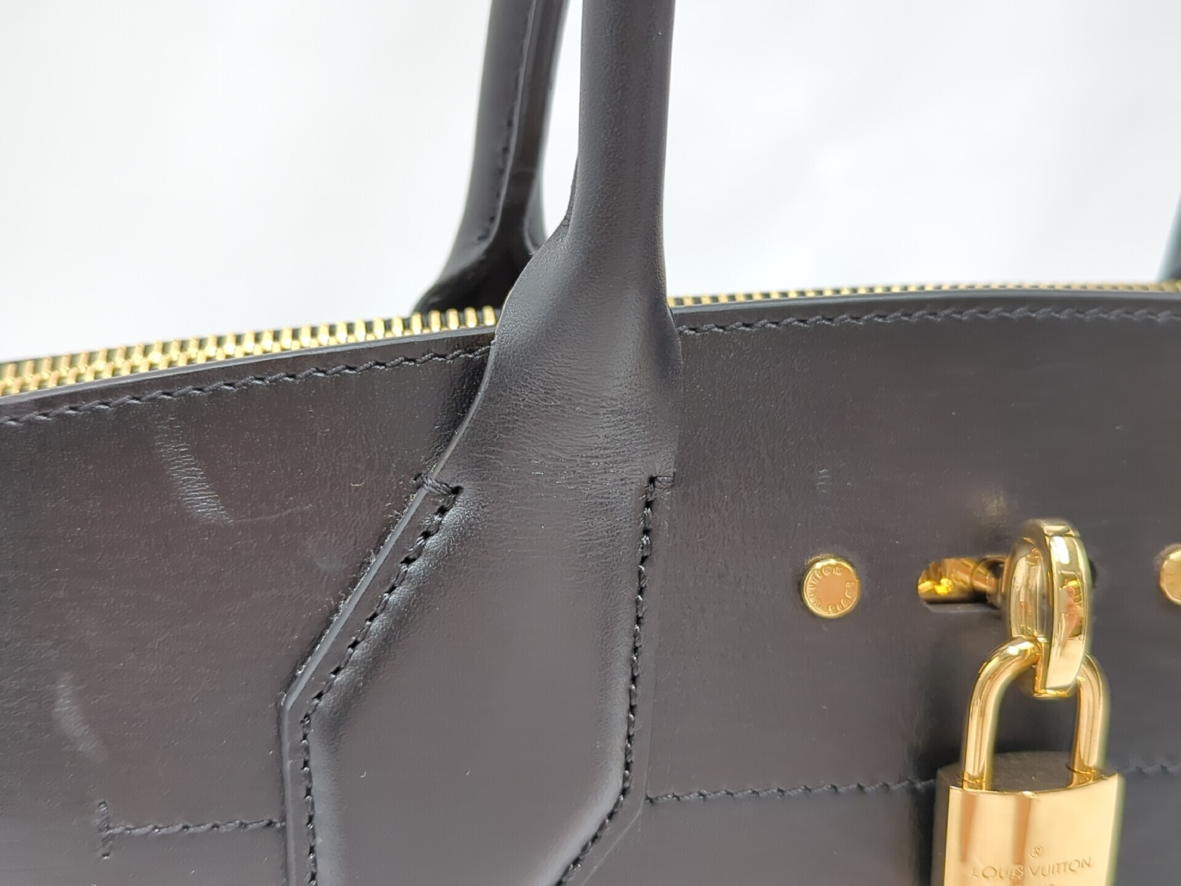 Calfskin City Steamer Shoulder Bag — view 8