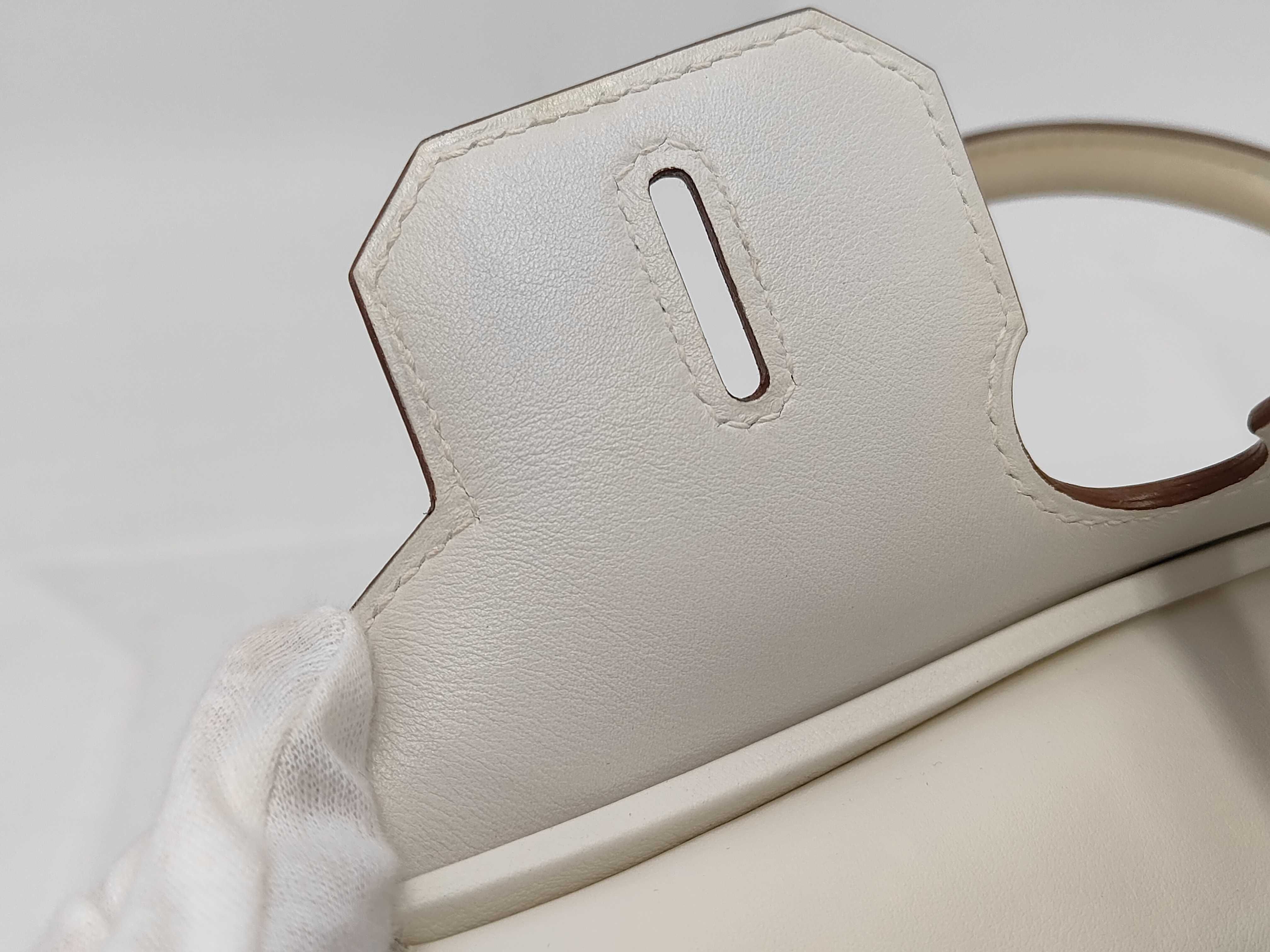 Birkin 30 Gillies Pearl Grey Silver Hardware P Stamp Handbag — view 11