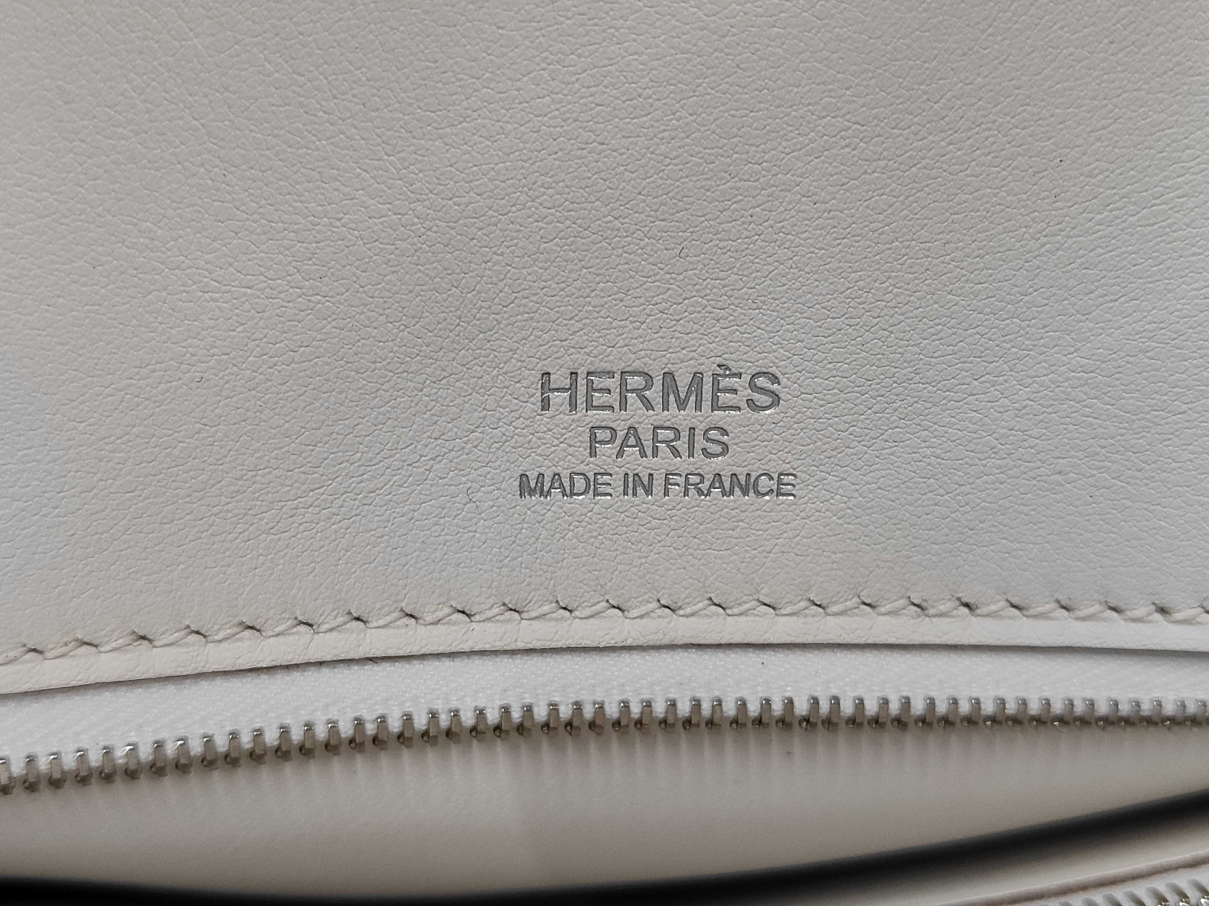Birkin 30 Gillies Pearl Grey Silver Hardware P Stamp Handbag — view 14