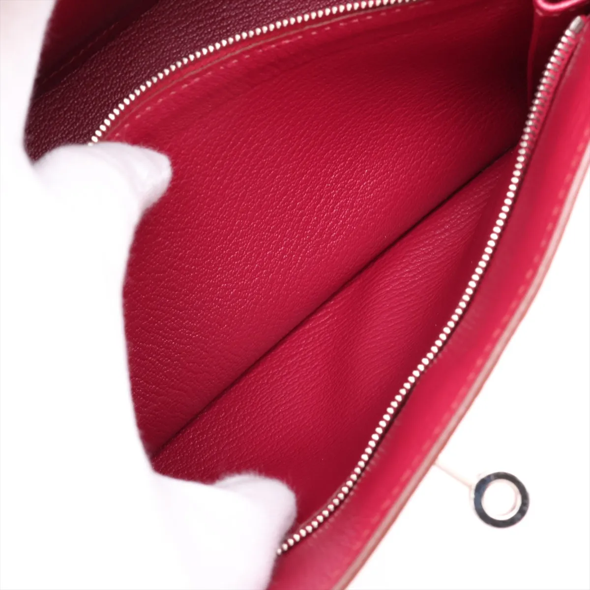 Jypsiere 28 Taurillon Clemence Ruby Silver Hardware P:2012 — view 7