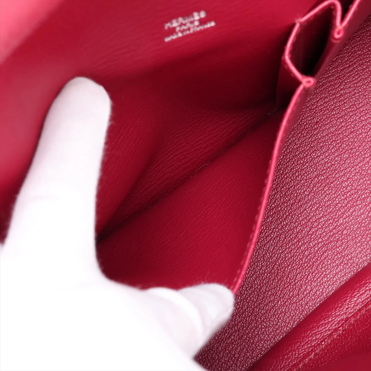 Jypsiere 28 Taurillon Clemence Ruby Silver Hardware P:2012 — view 8