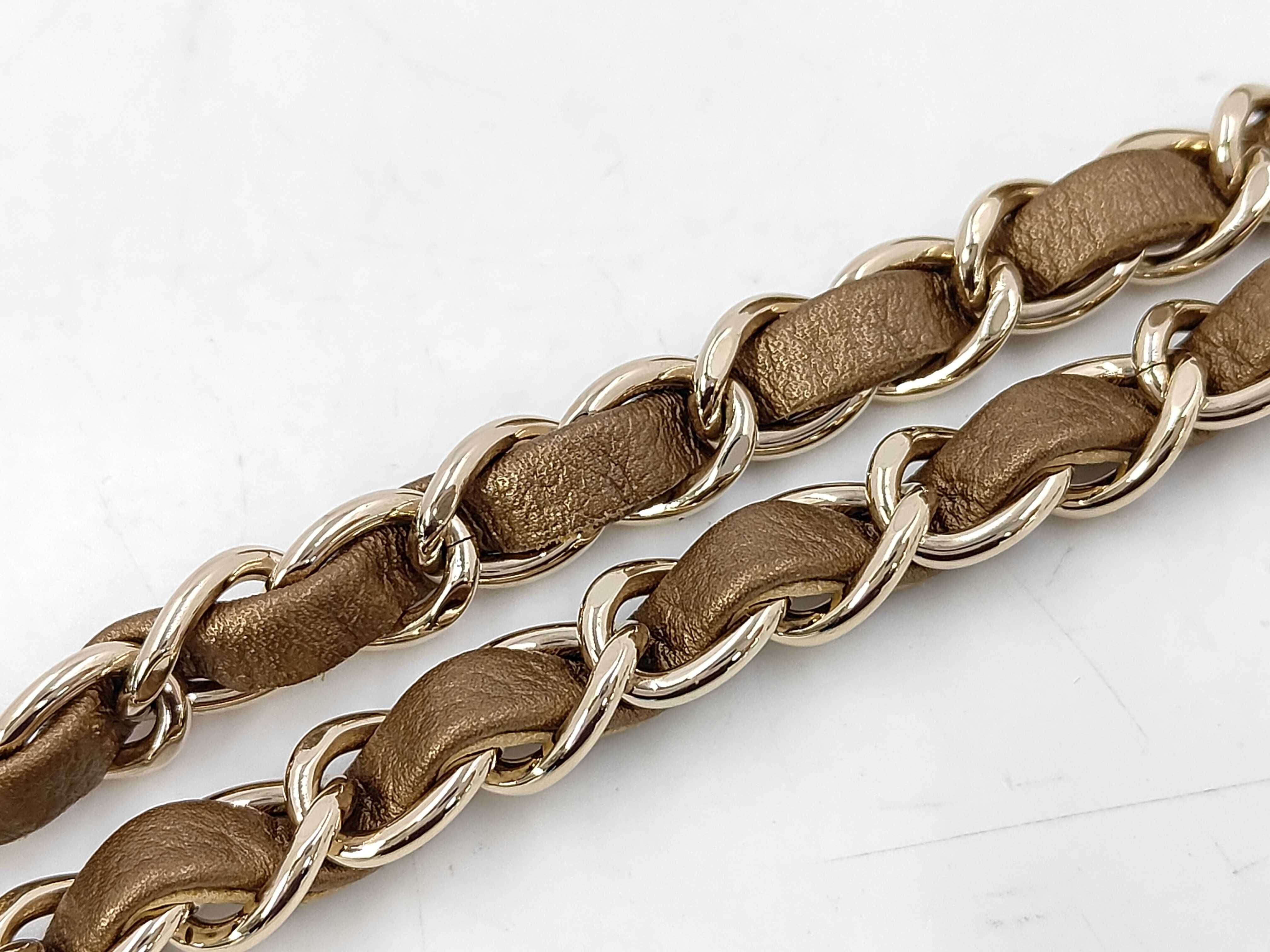 Mini Matelassé Caviar Leather Gold Shoulder Bag — view 4