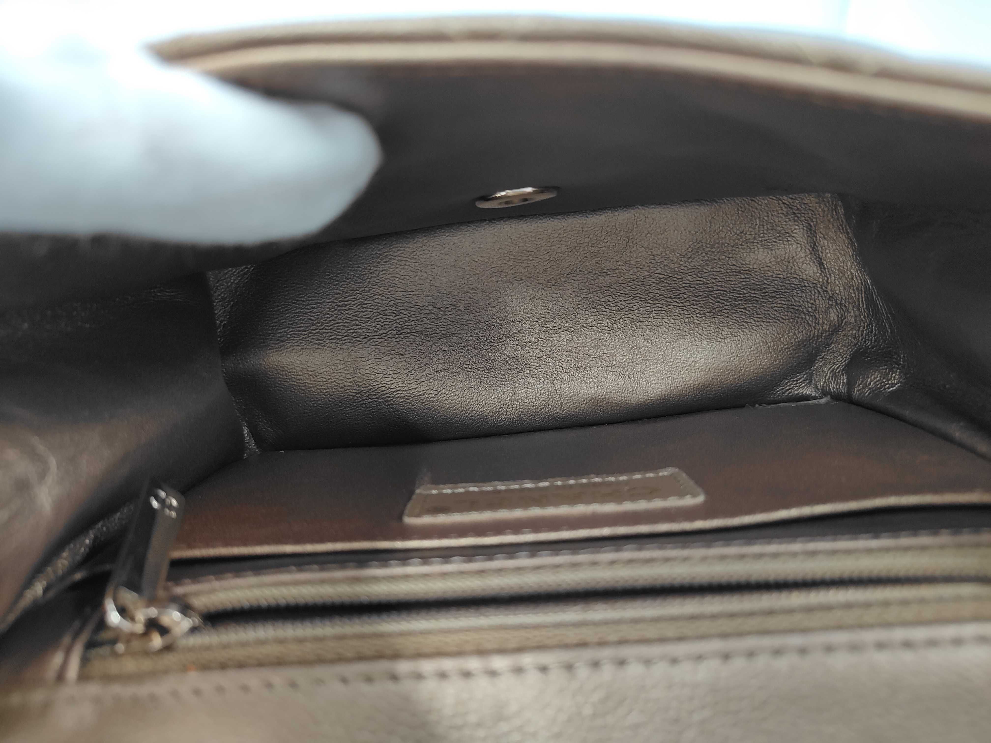Mini Matelassé Caviar Leather Gold Shoulder Bag — view 8