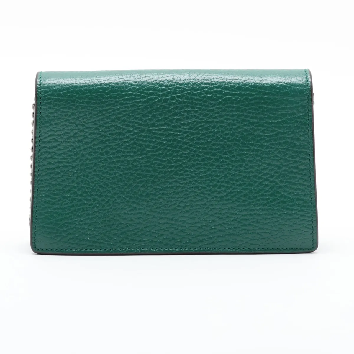 Dionysus Leather Chain Shoulder Bag, Green — view 2