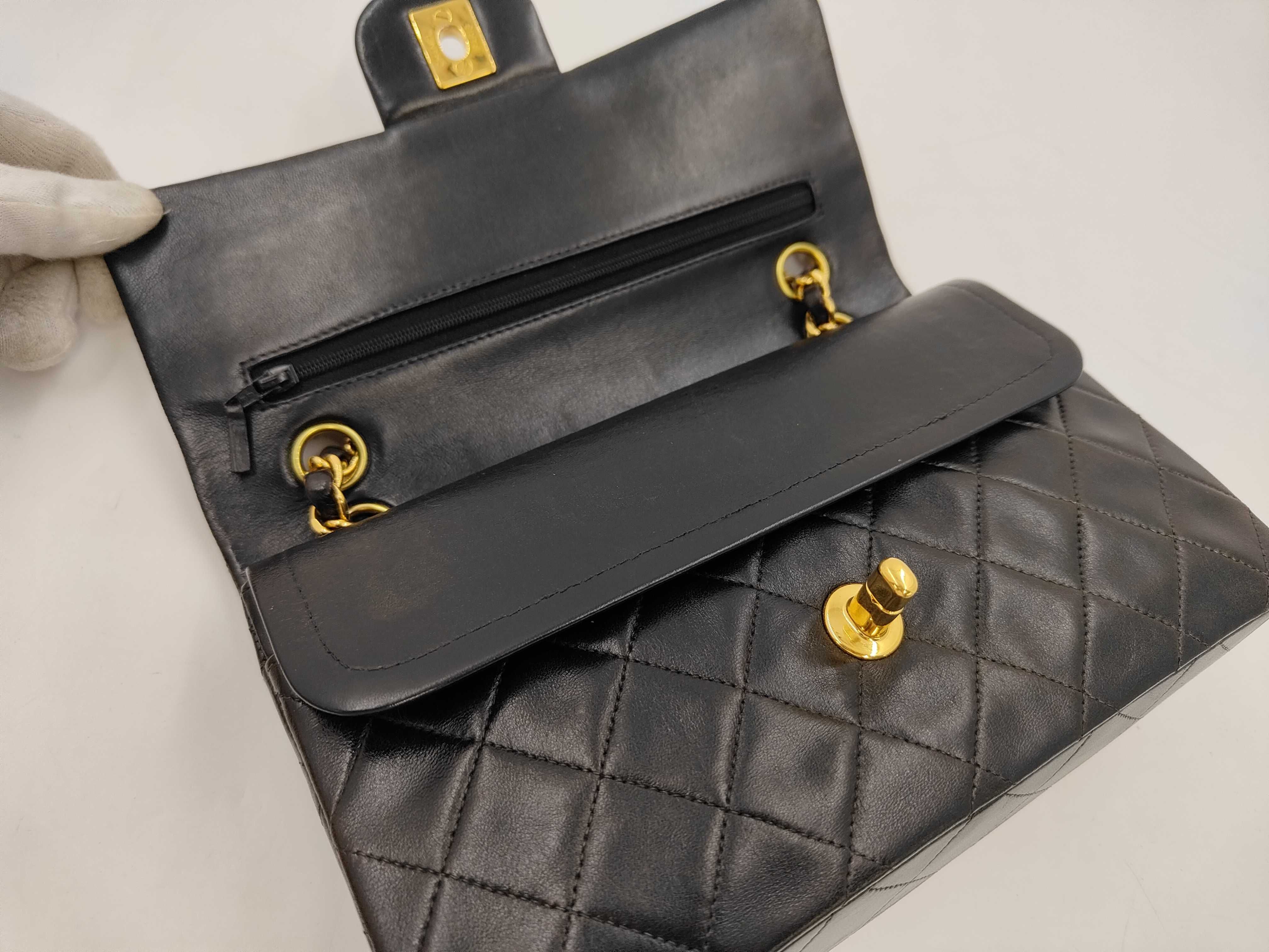 Matelassé 23 Double Flap Double Chain Lambskin Shoulder Bag — view 7
