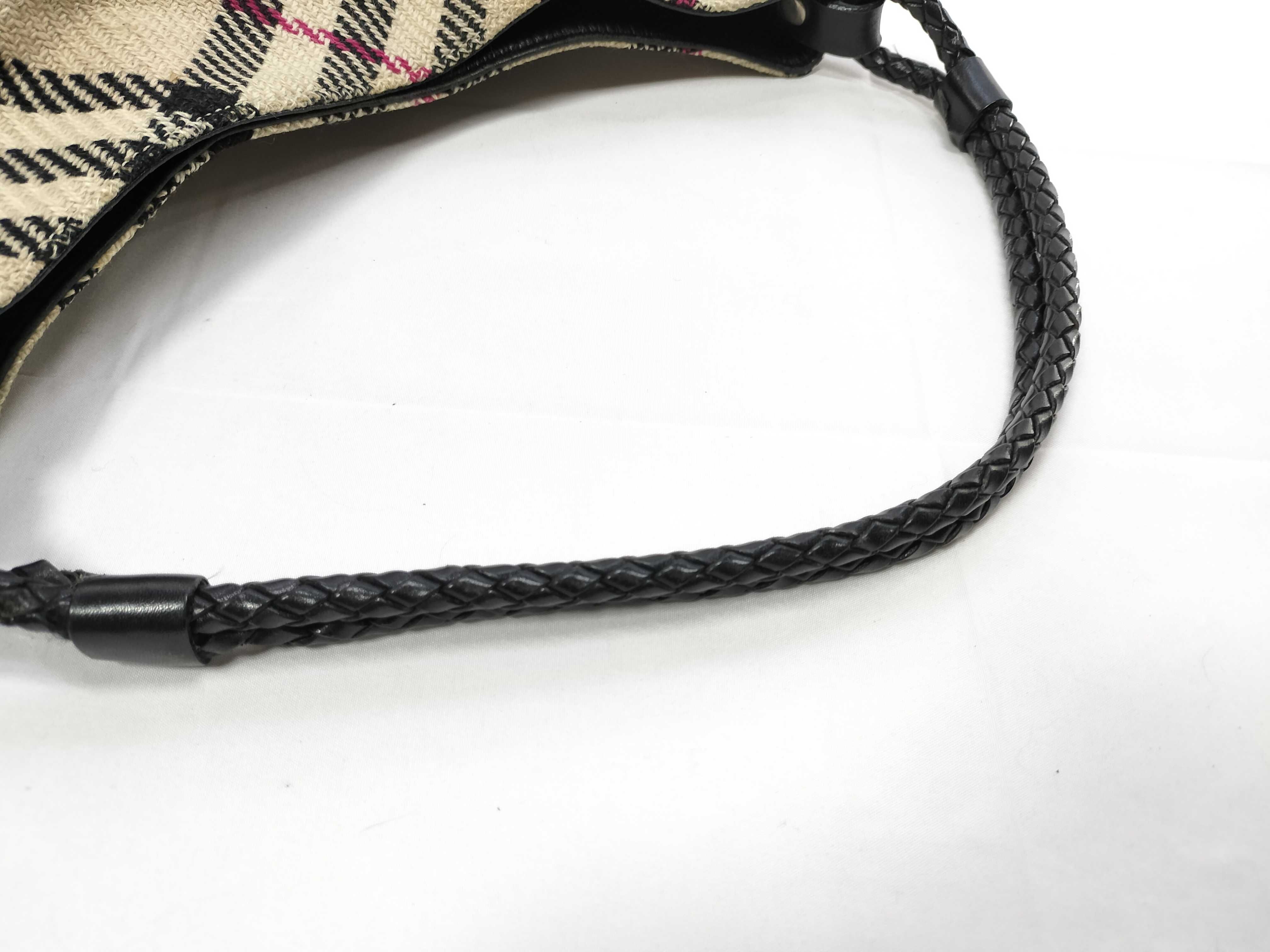 Canvas Tote One-Shoulder Check Shoulder Bag — view 3