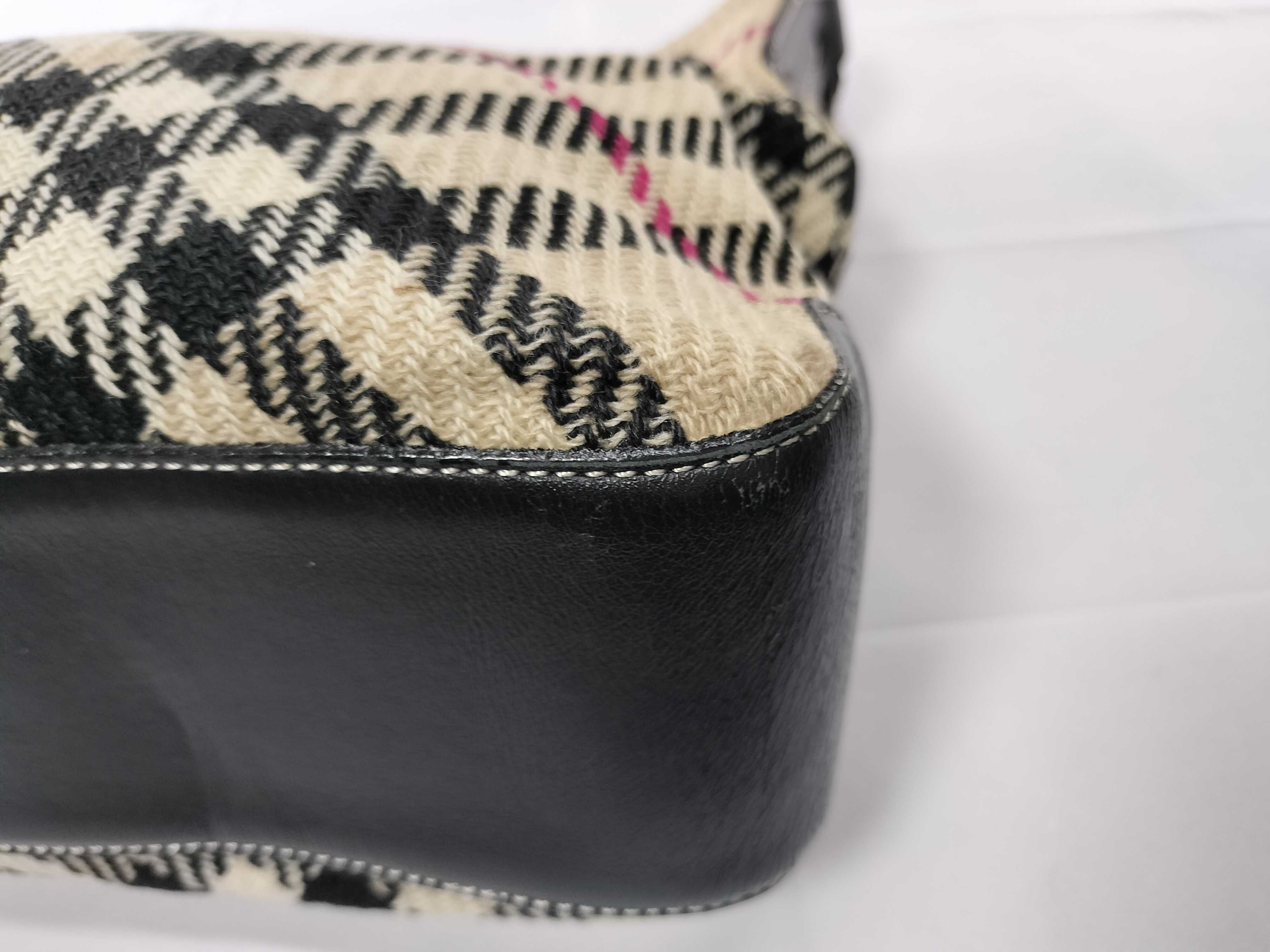 Canvas Tote One-Shoulder Check Shoulder Bag — view 6