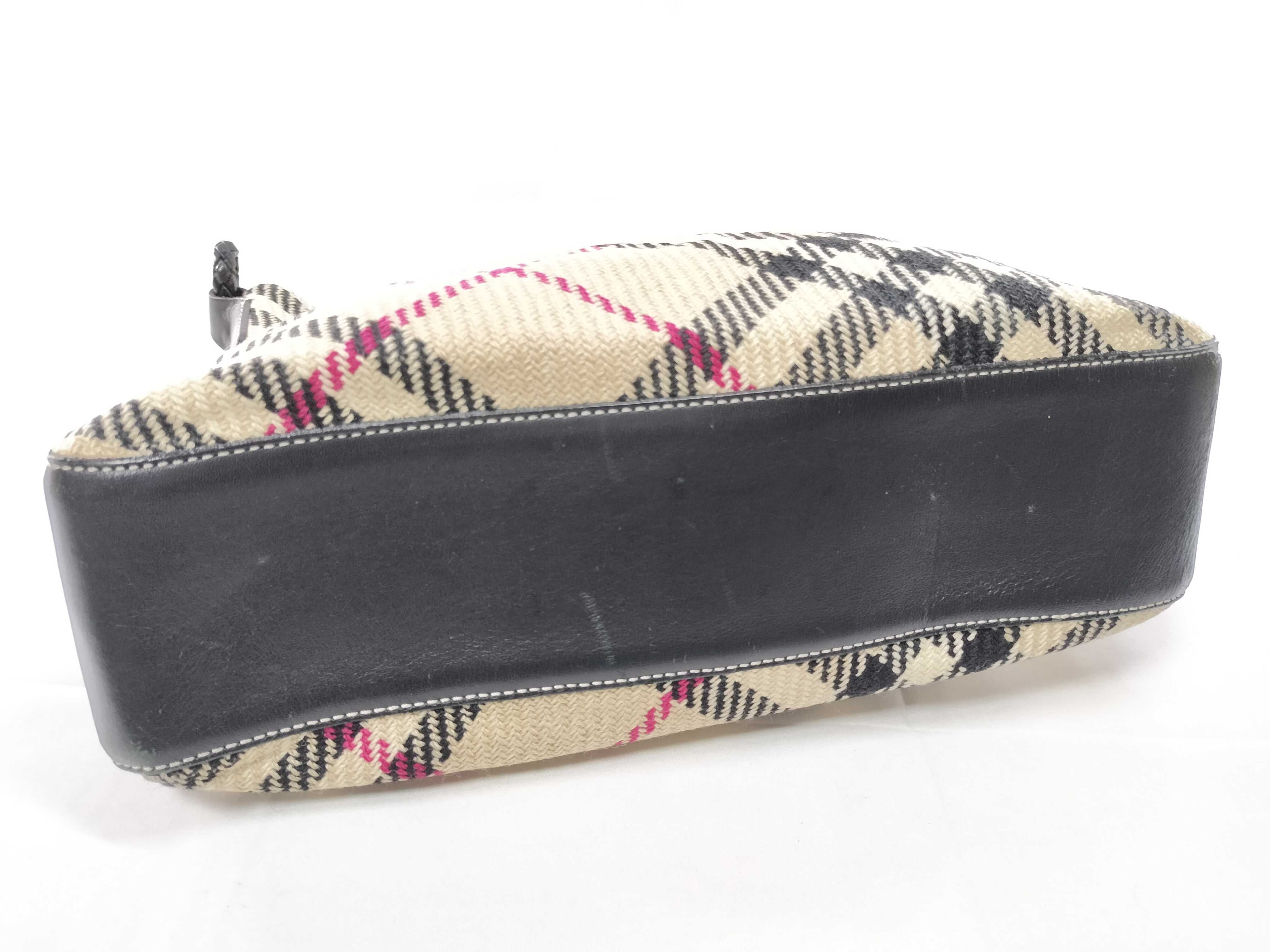 Canvas Tote One-Shoulder Check Shoulder Bag — view 7