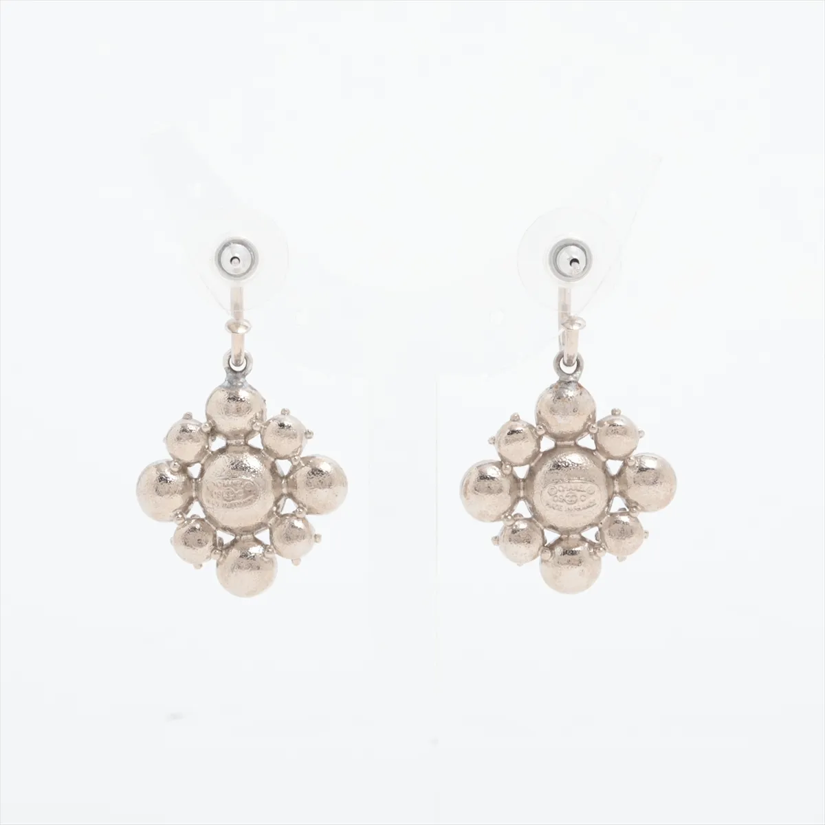 Cocomark 09C Earrings (for both ears) GP x Rhinestone Silver — view 2