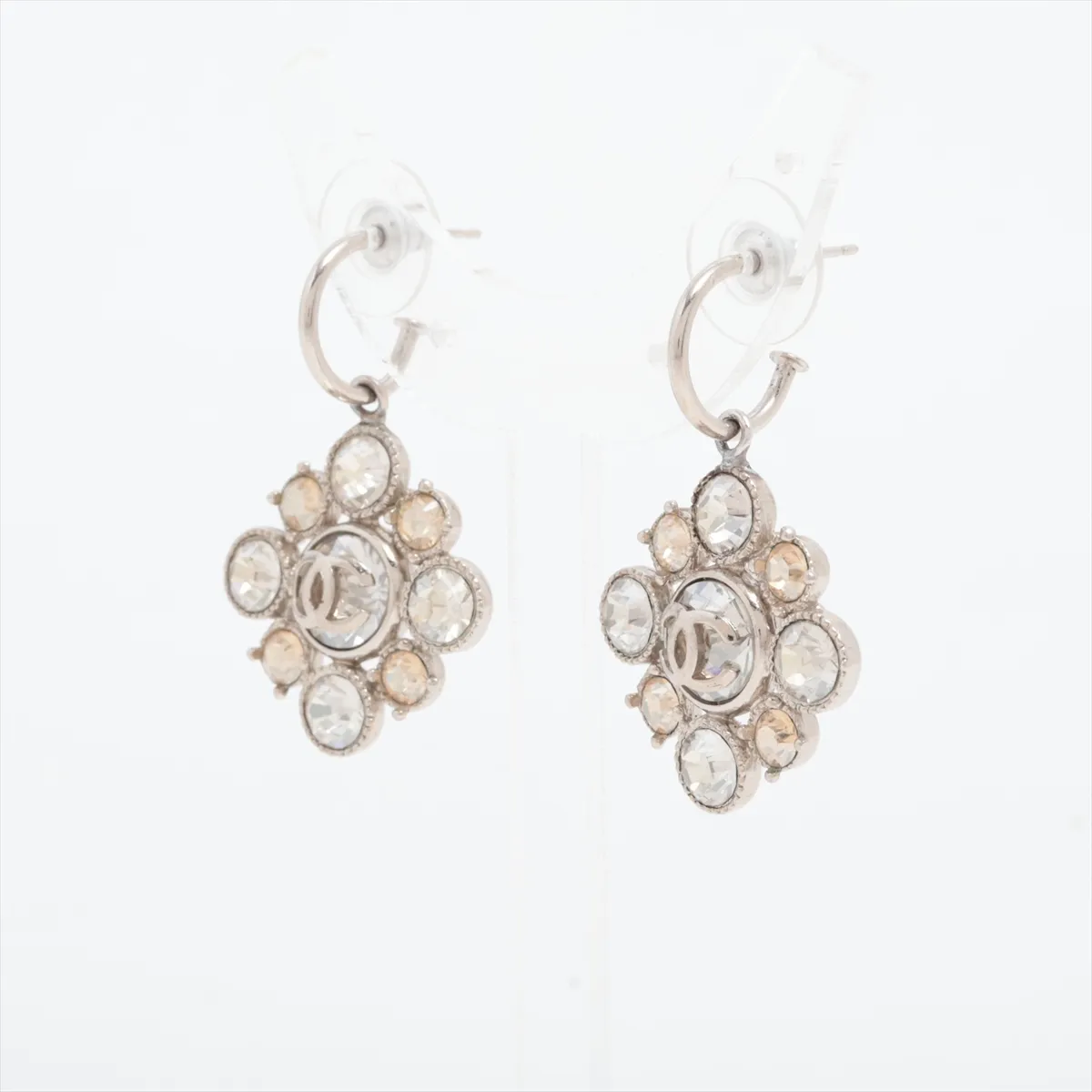 Cocomark 09C Earrings (for both ears) GP x Rhinestone Silver — view 3