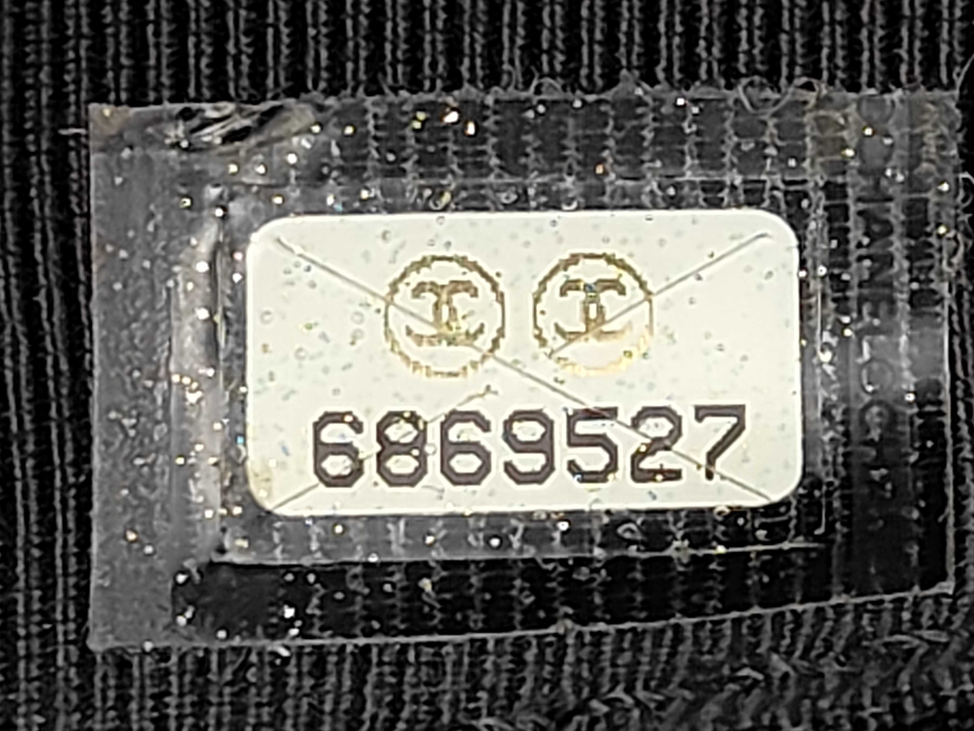 Matelassé Coco Mark Caviar Skin Handbag — view 12