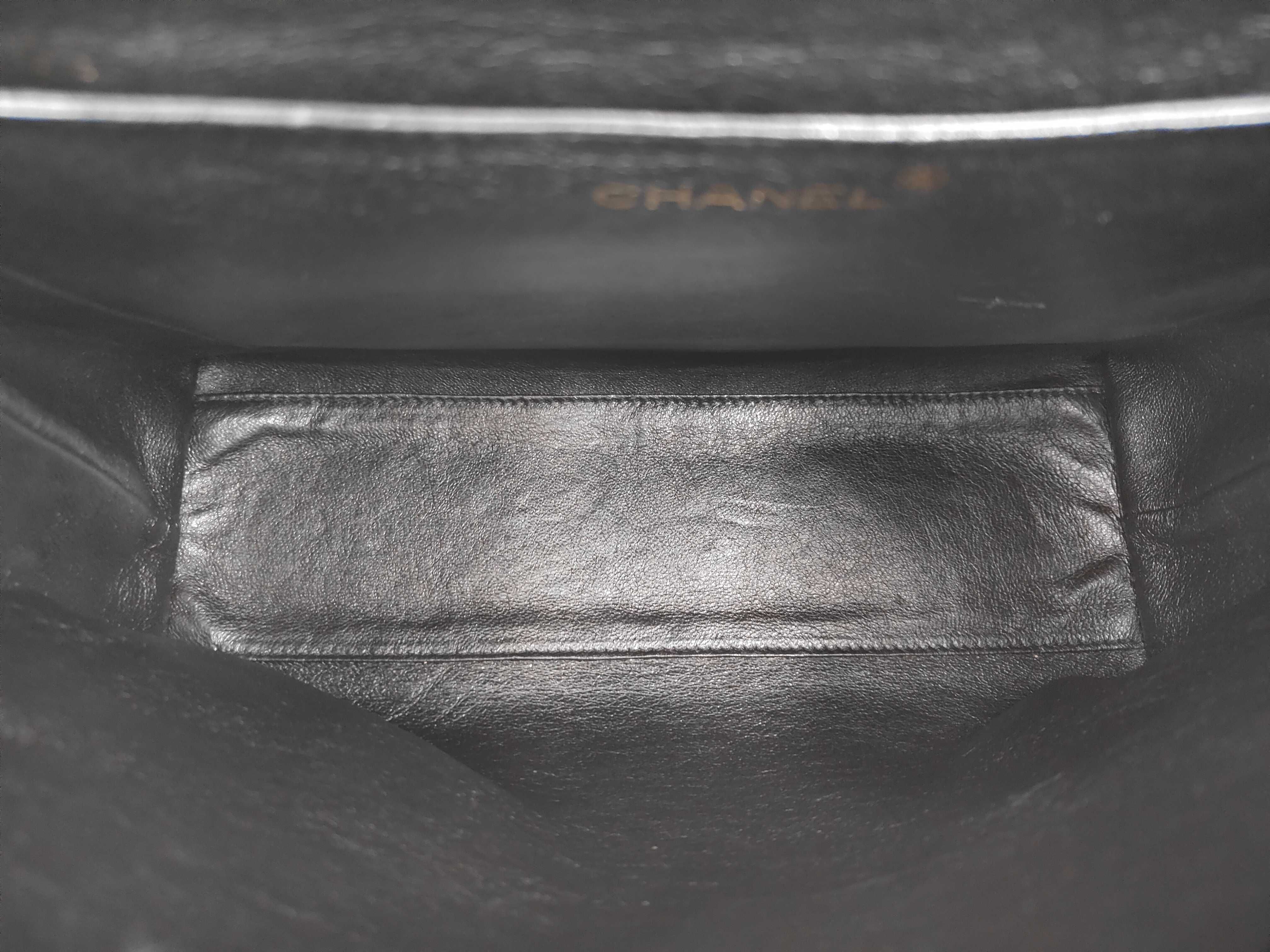 Matelassé Coco Mark Caviar Skin Handbag — view 10