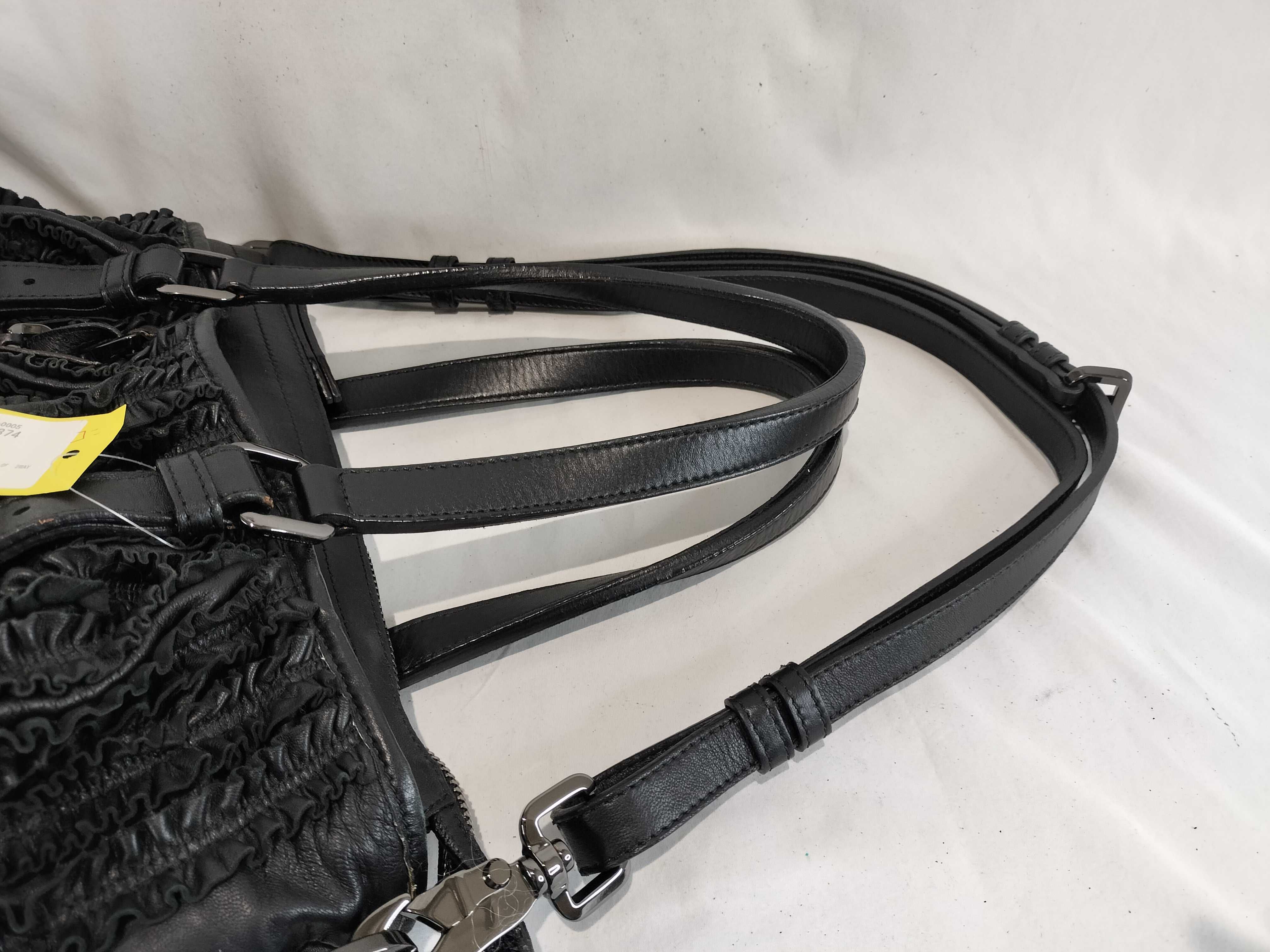 Leather Gathered Bag 2-Way Shoulder Bag — view 3