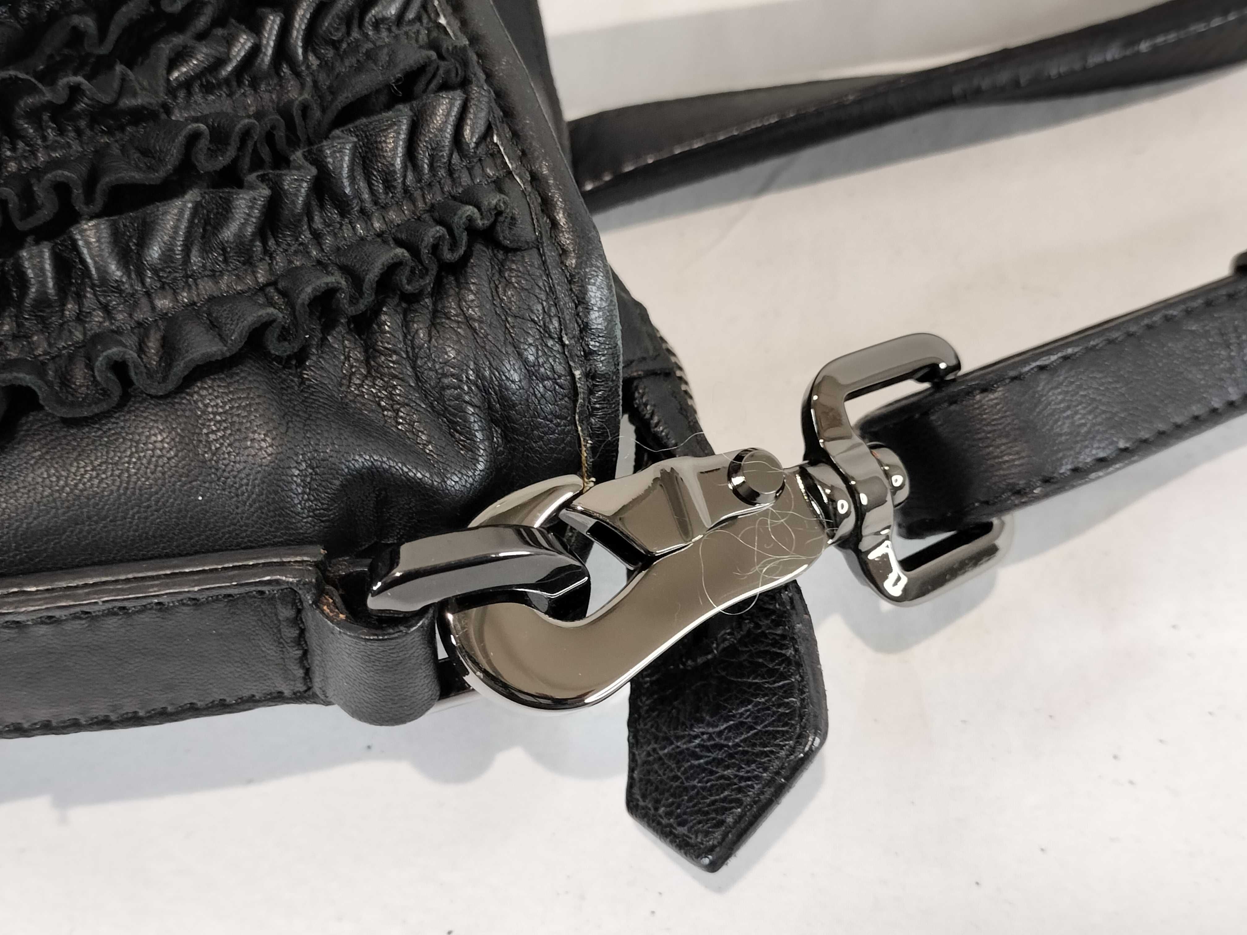 Leather Gathered Bag 2-Way Shoulder Bag — view 5
