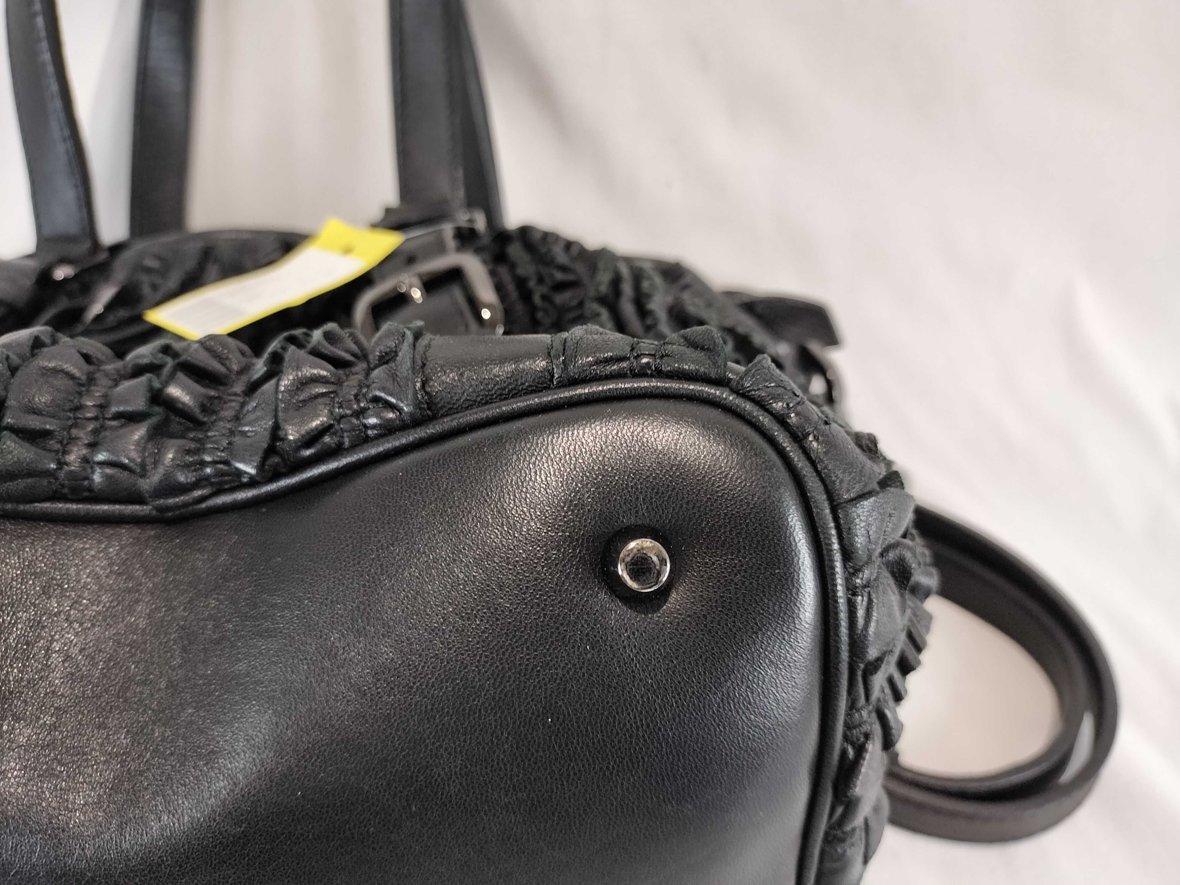 Leather Gathered Bag 2-Way Shoulder Bag — view 6