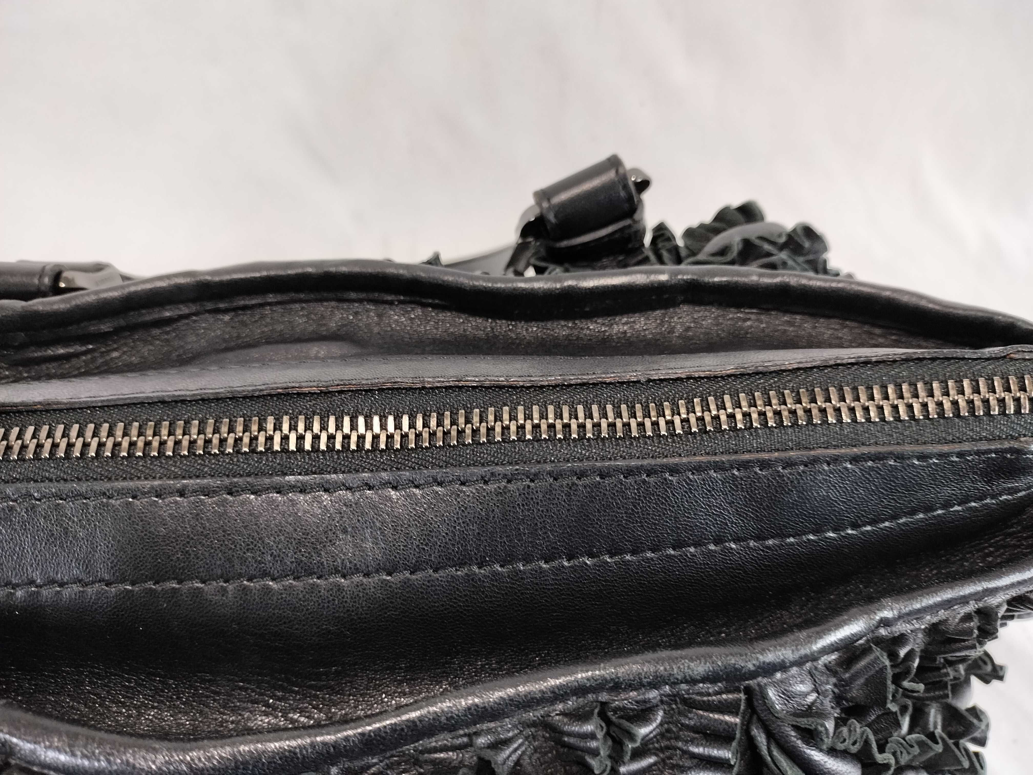 Leather Gathered Bag 2-Way Shoulder Bag — view 8
