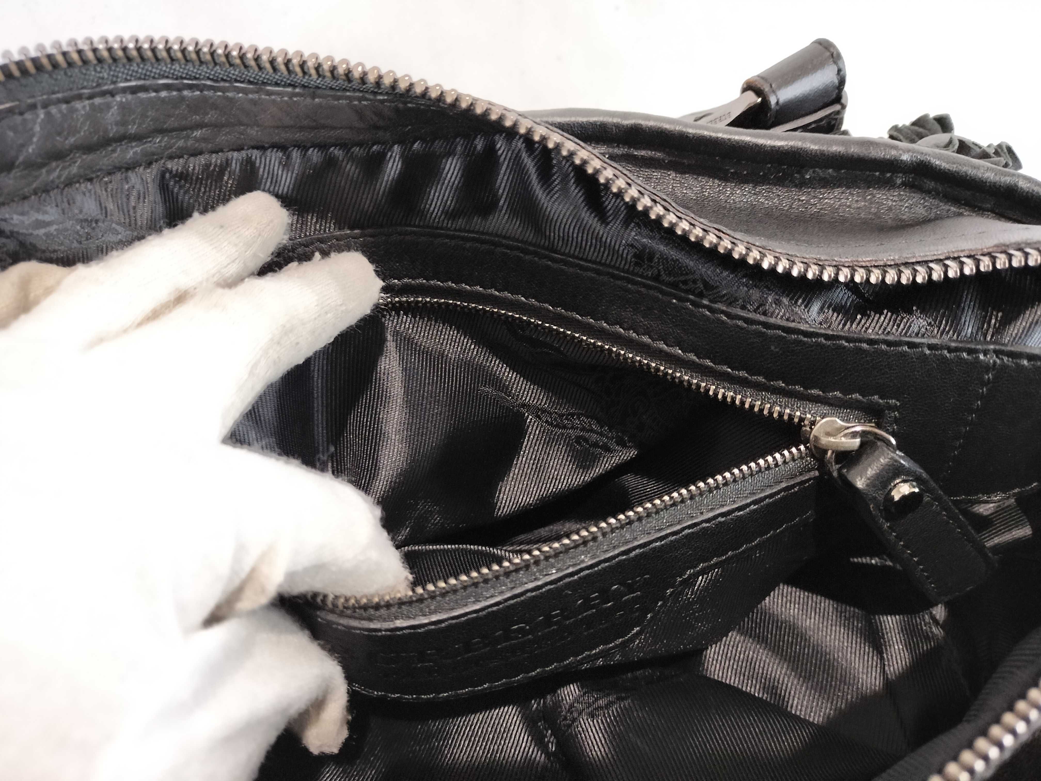 Leather Gathered Bag 2-Way Shoulder Bag — view 10
