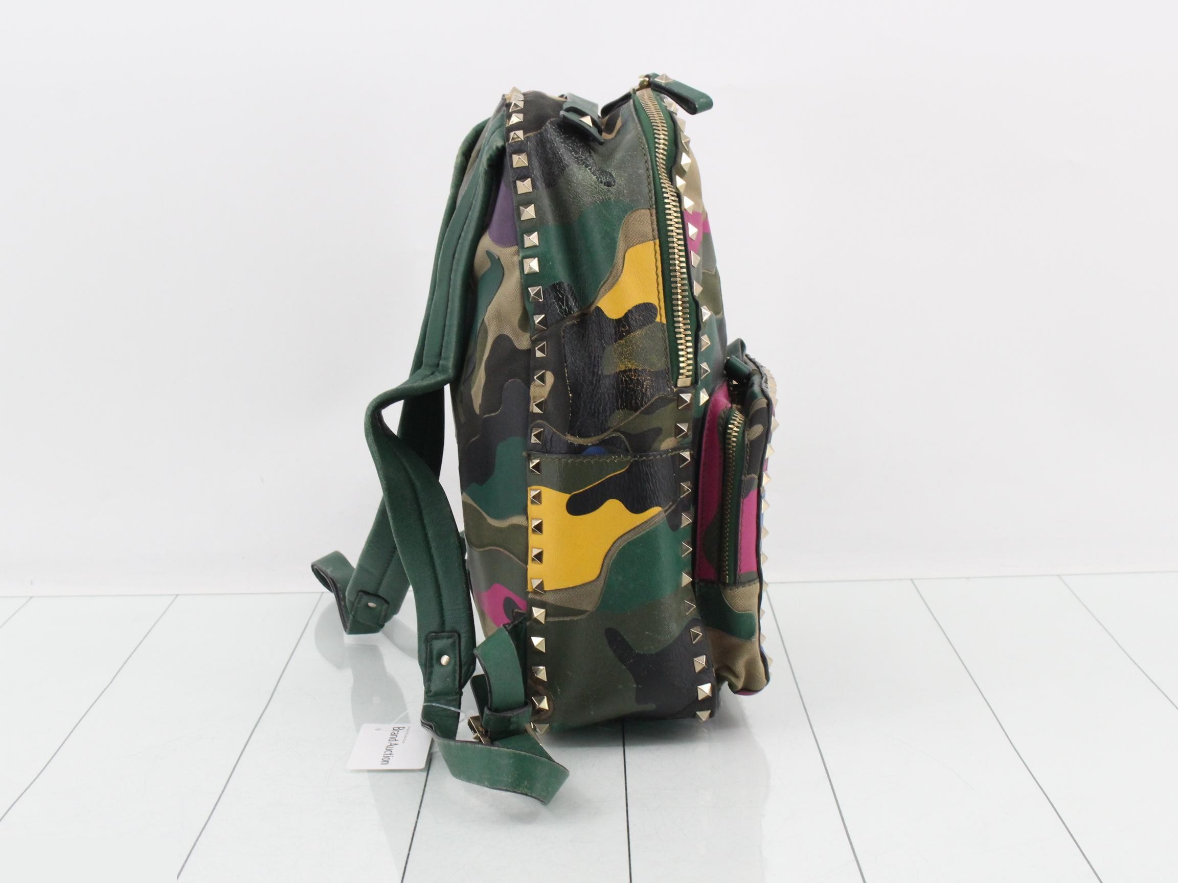 camouflage canvas backpack — view 4
