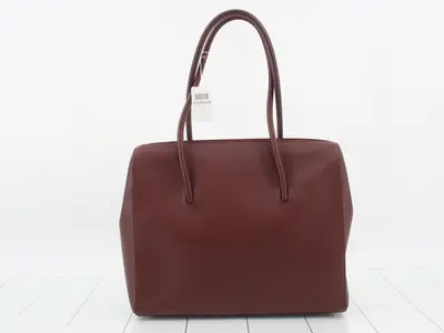 Tote bag, burgundy