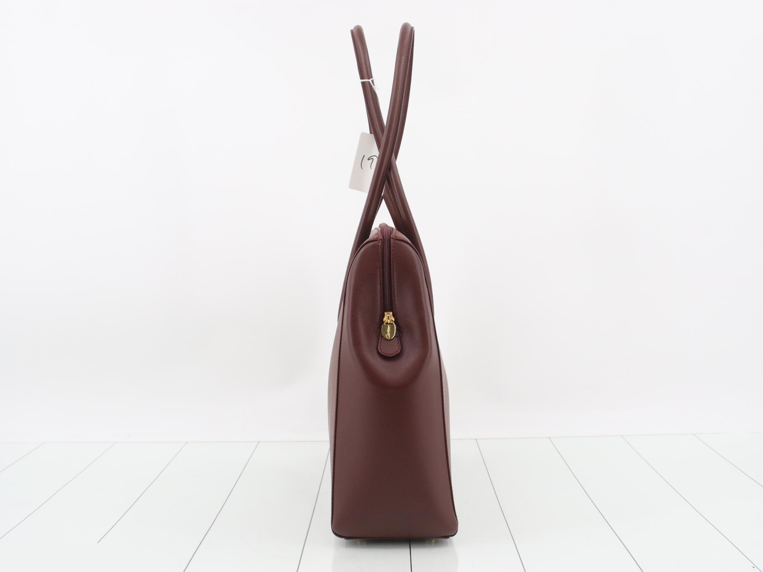Tote bag, burgundy — view 4