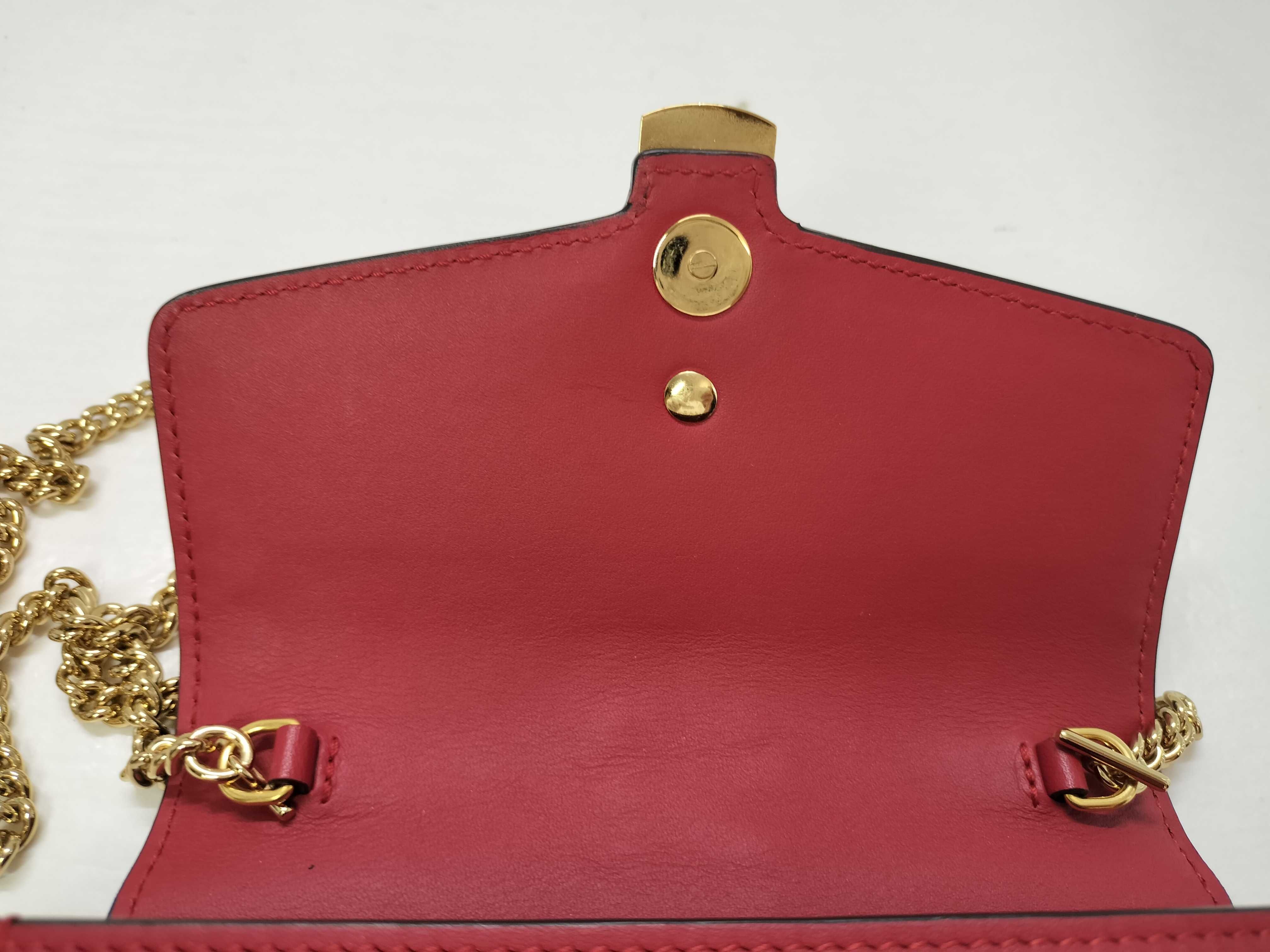 SG- Sylvie Leather Chain Shoulder Bag Red 494646 Shoulder Bag — view 11