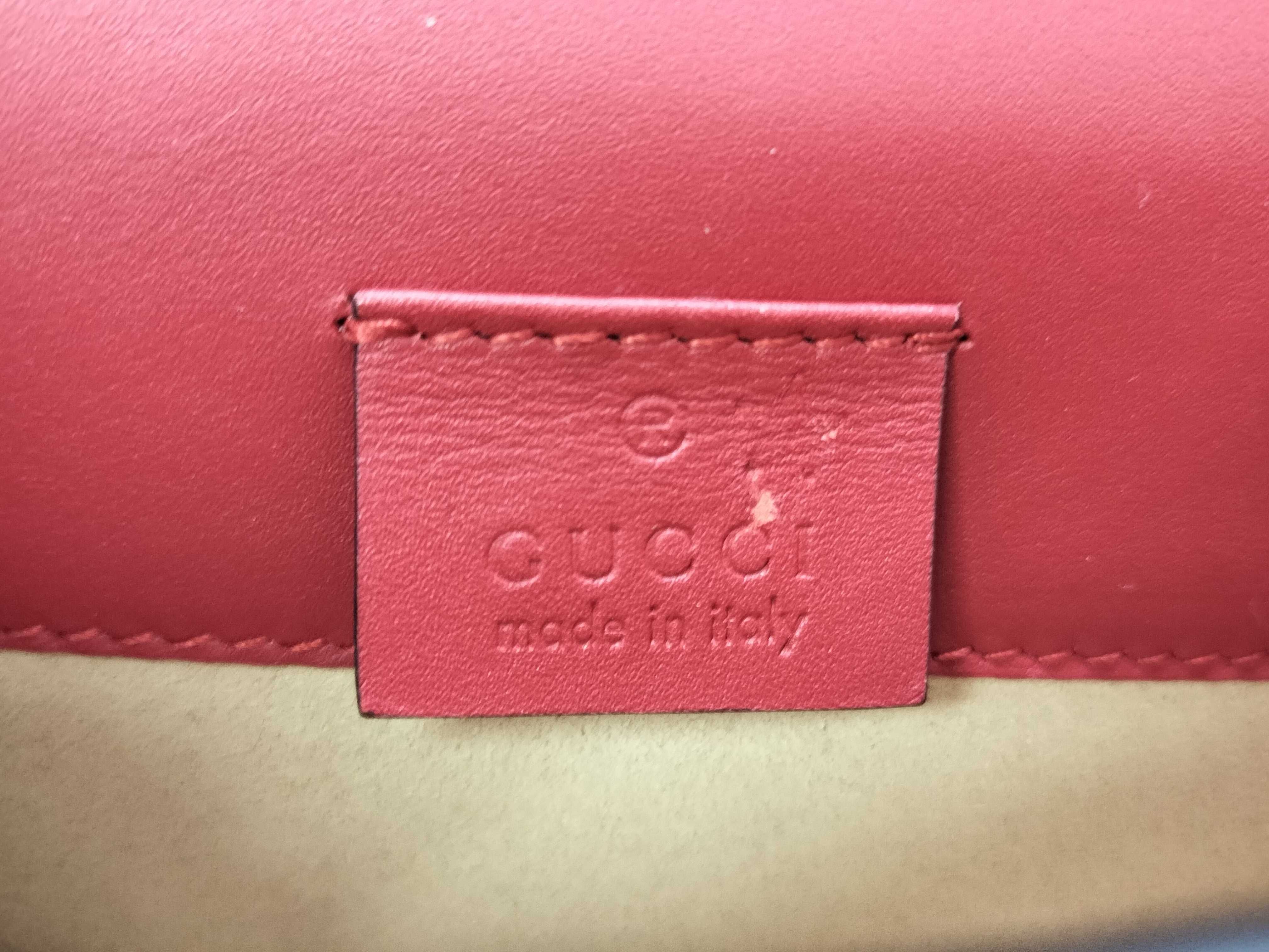 SG- Sylvie Leather Chain Shoulder Bag Red 494646 Shoulder Bag — view 8