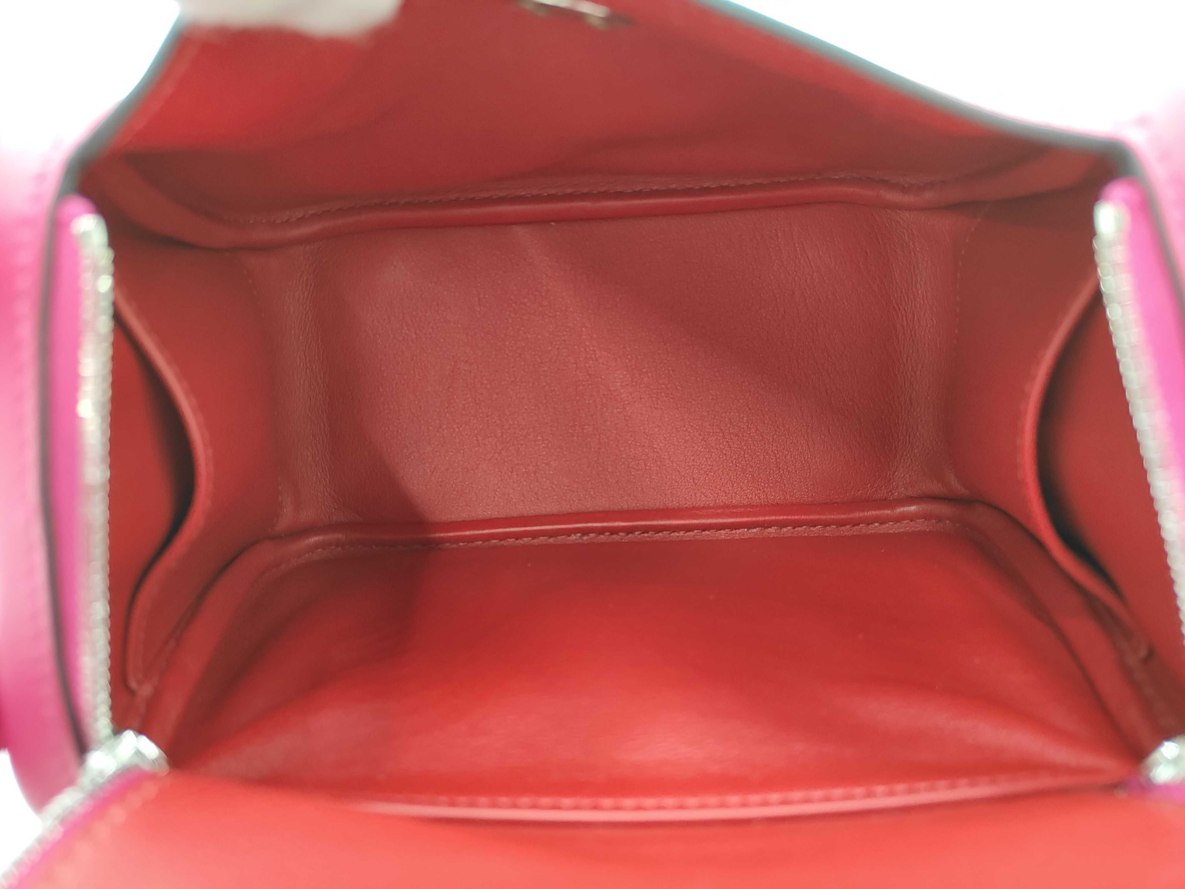 Lindy Mini Swift Verso Rose Mexico x Rouge Piment Z-stamped handbag — view 11