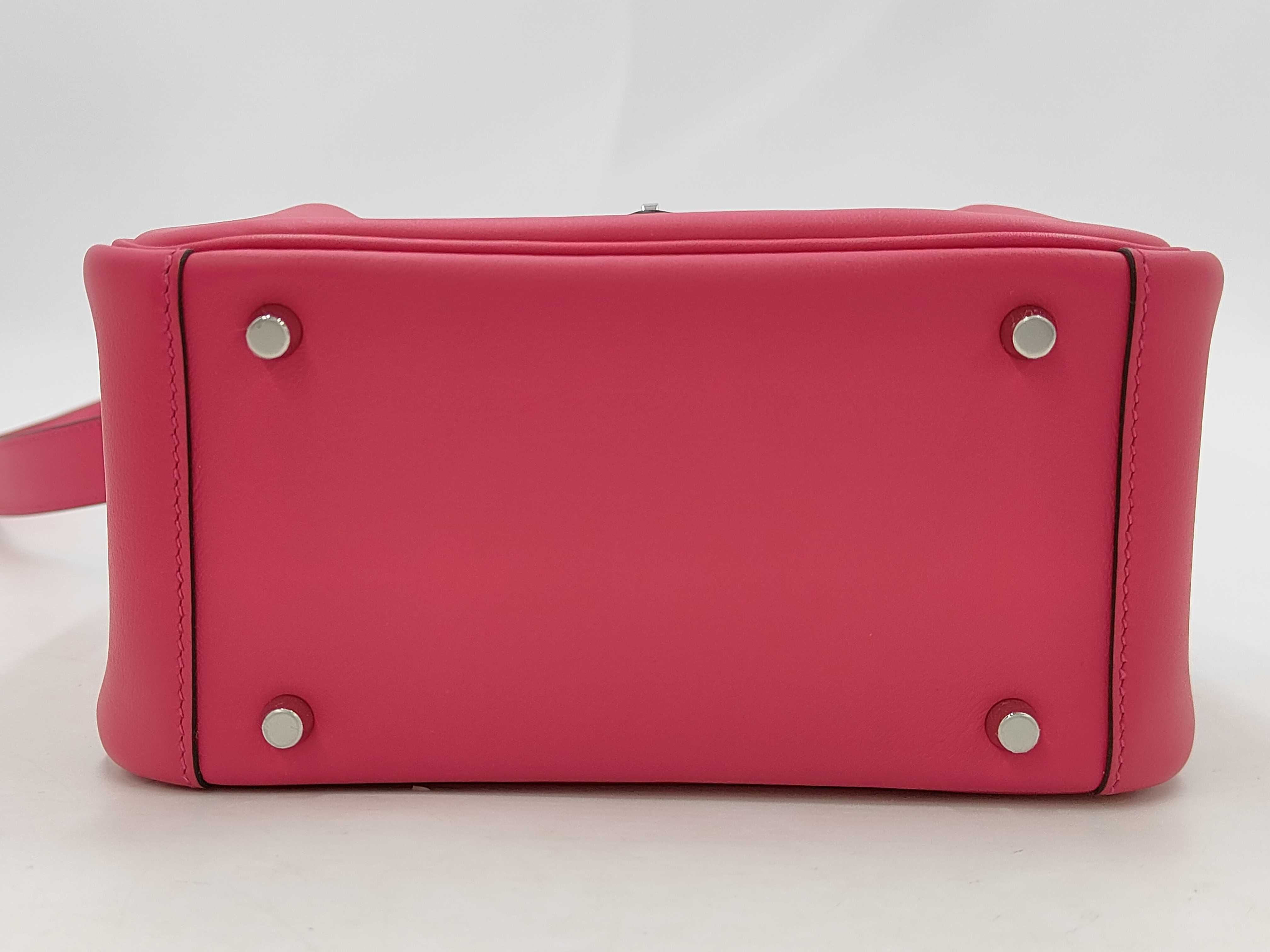 Lindy Mini Swift Verso Rose Mexico x Rouge Piment Z-stamped handbag — view 3