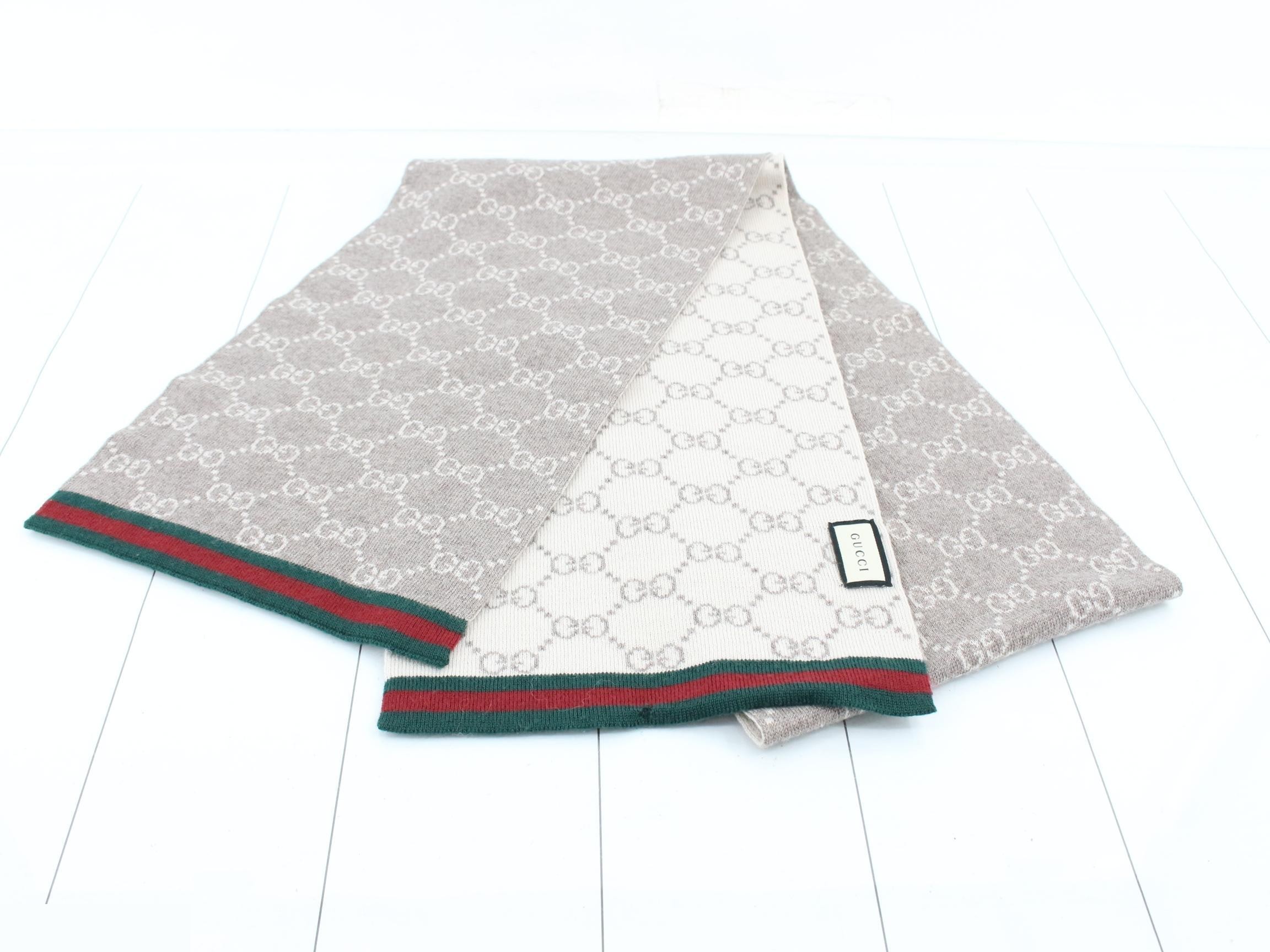 GG pattern scarf — view 2