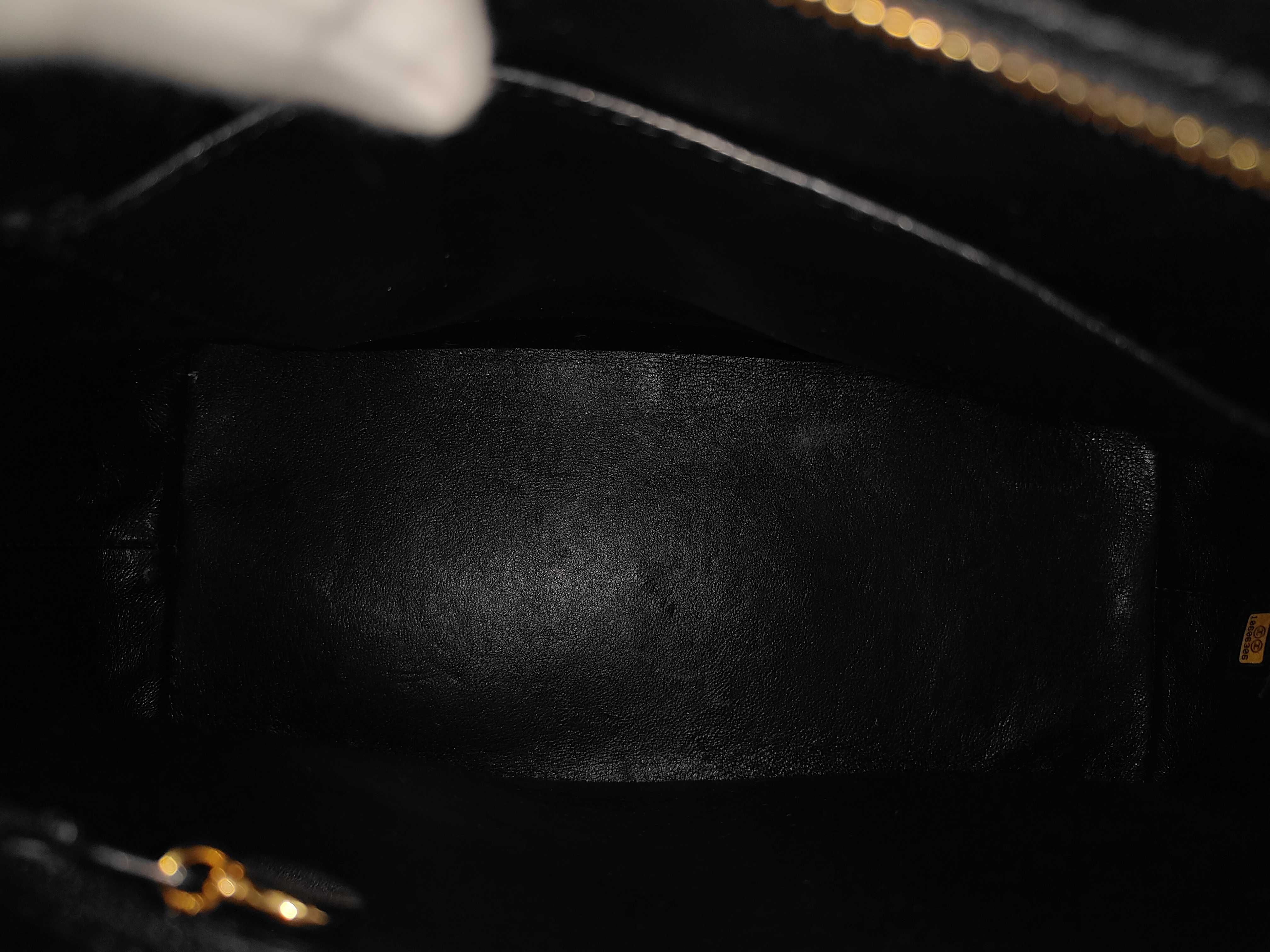 Reissue Tote Bag, Caviar Leather, Black, Gold Hardware, Serial Number 10-series, with Card Holder. — view 8