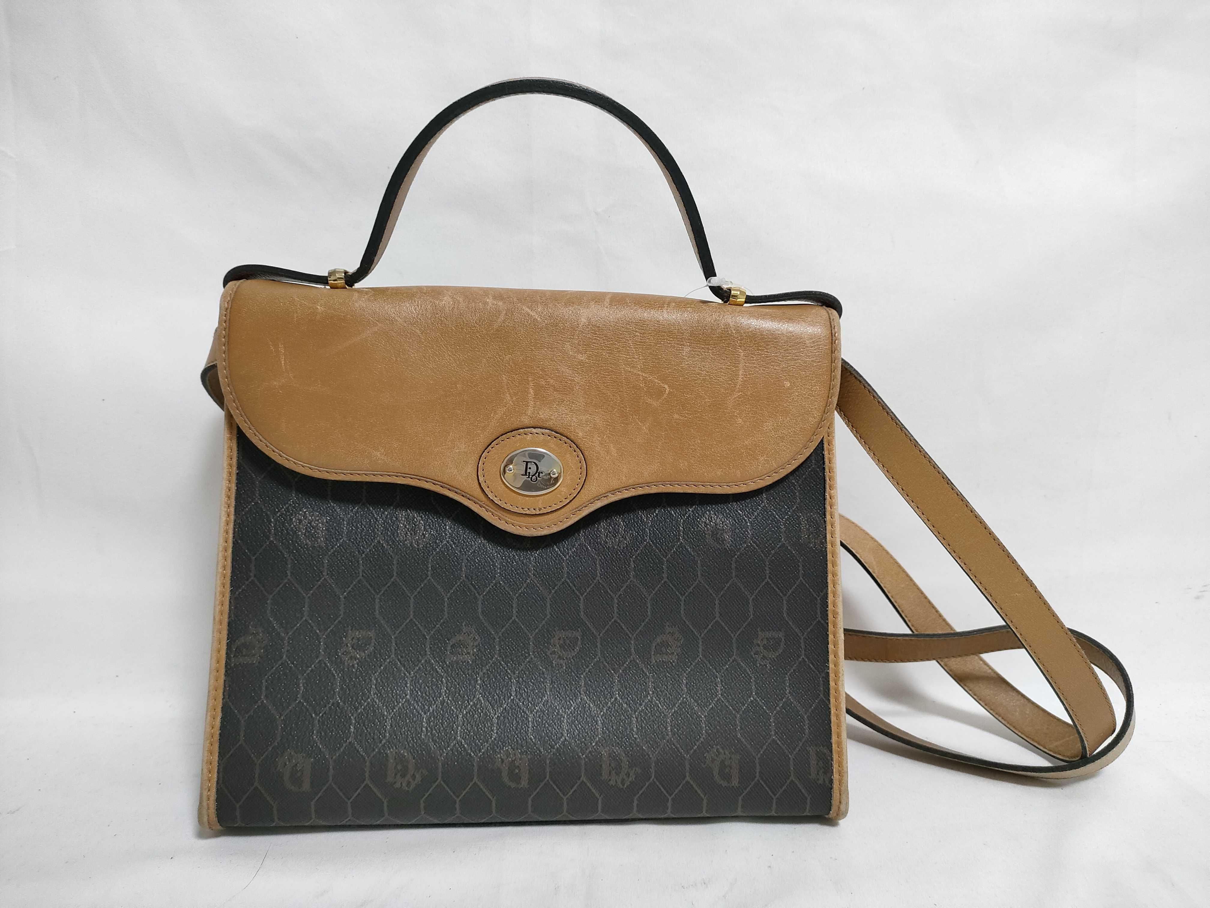 Honeycomb Pattern 2-Way Bag Vintage Shoulder Bag