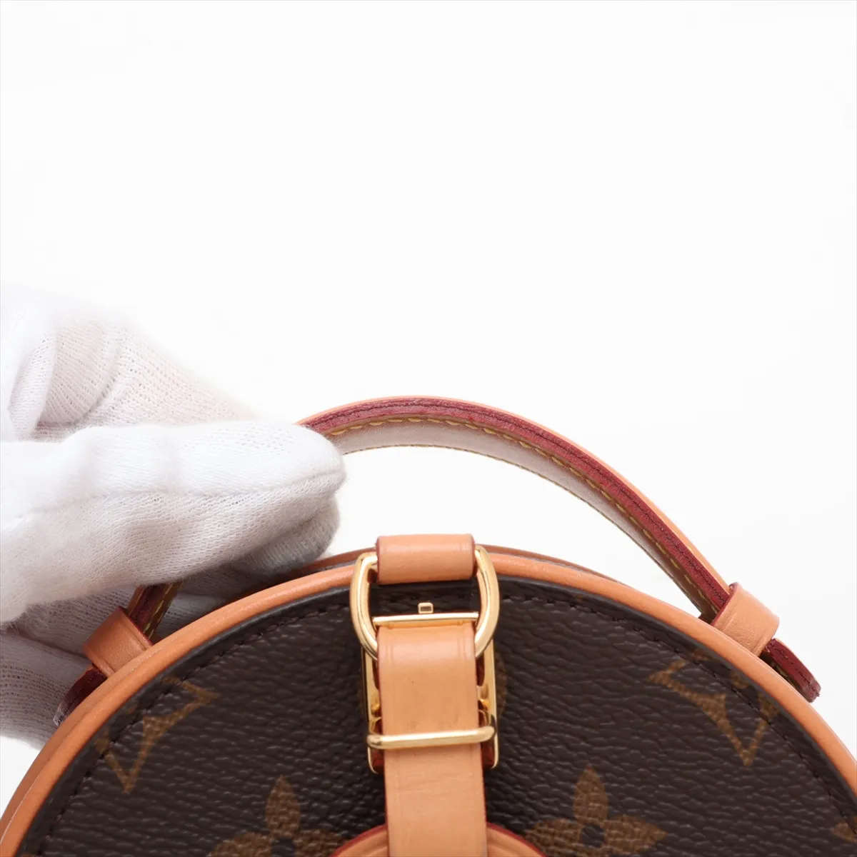 Monogram Mini Boite Chapeau M44699 Brown (RFID detected) — view 6