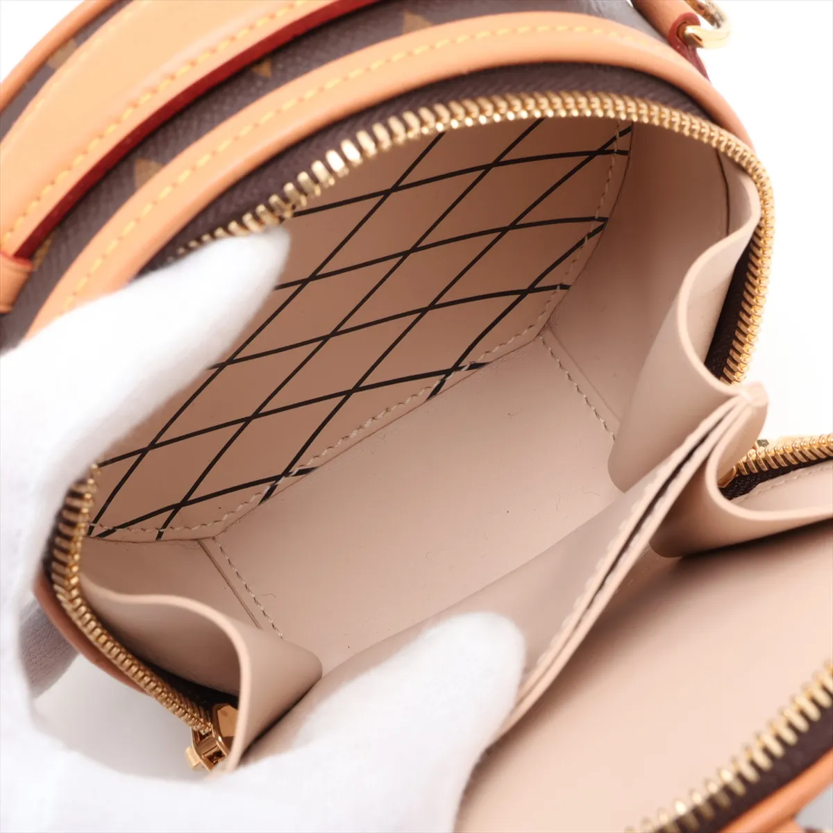Monogram Mini Boite Chapeau M44699 Brown (RFID detected) — view 8