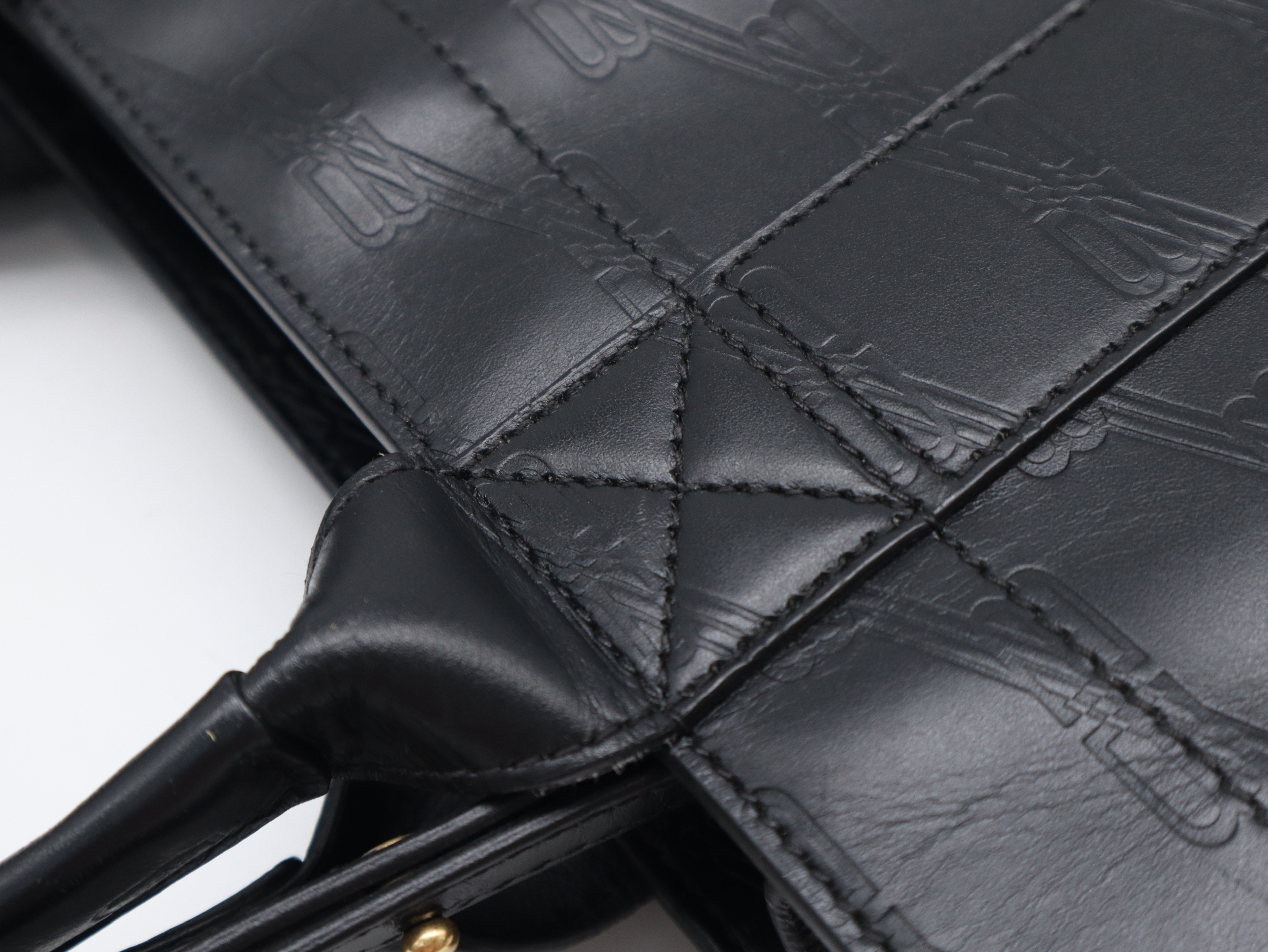 714187BB Monogram Hardware 2.0 Small Black Tote Bag with Dust Bag — view 8