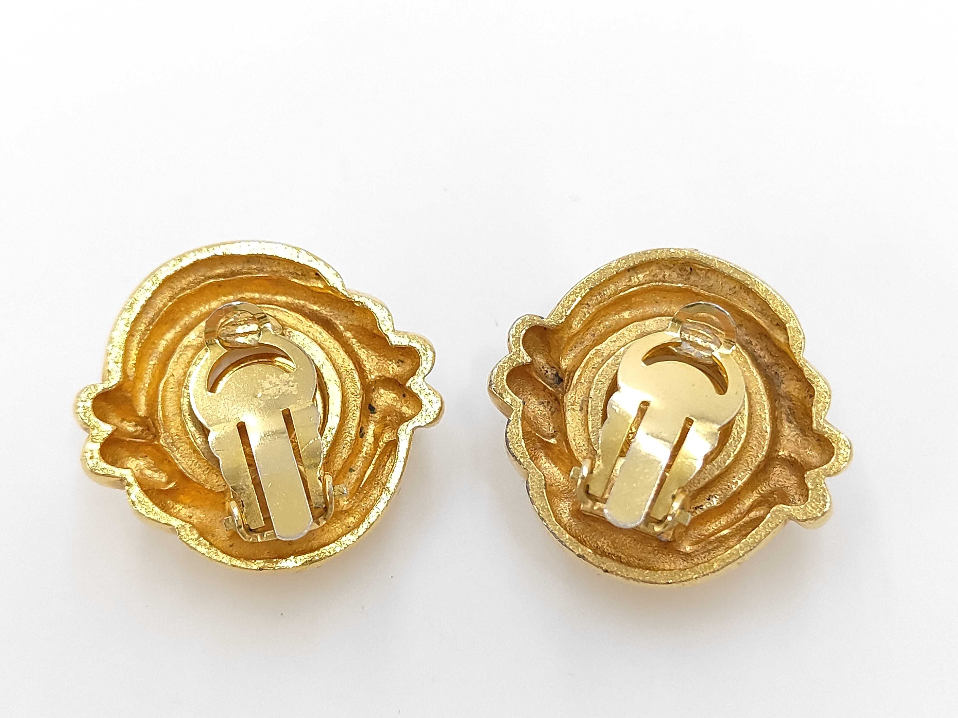 Gold Plated Faux Pearl Vintage Earrings — view 2