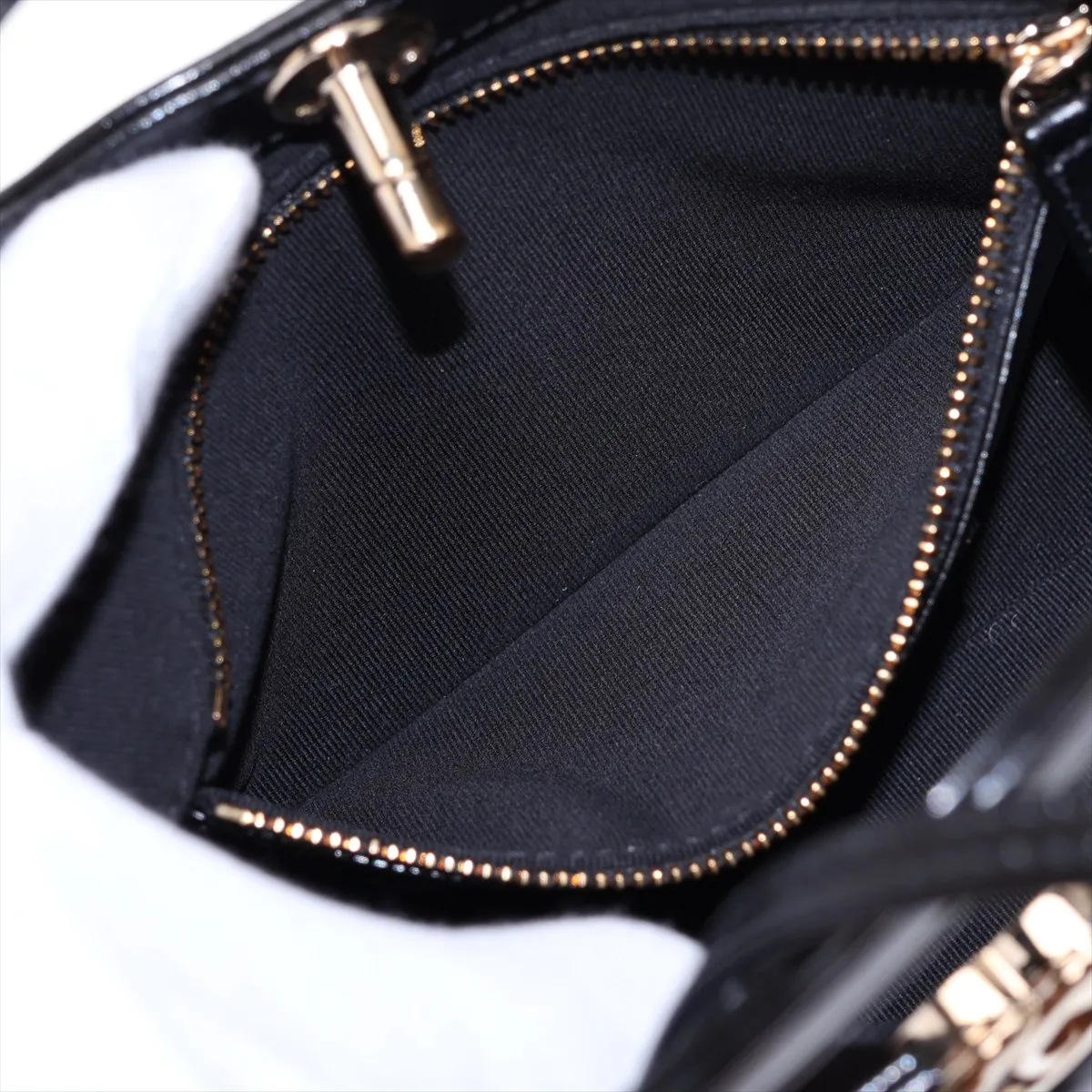 [Individually packaged] Chanel 31 Mini Shiny Calfskin 2-Way Handbag, Black with Gold Hardware, TUX60GP5, Random Plate — view 7